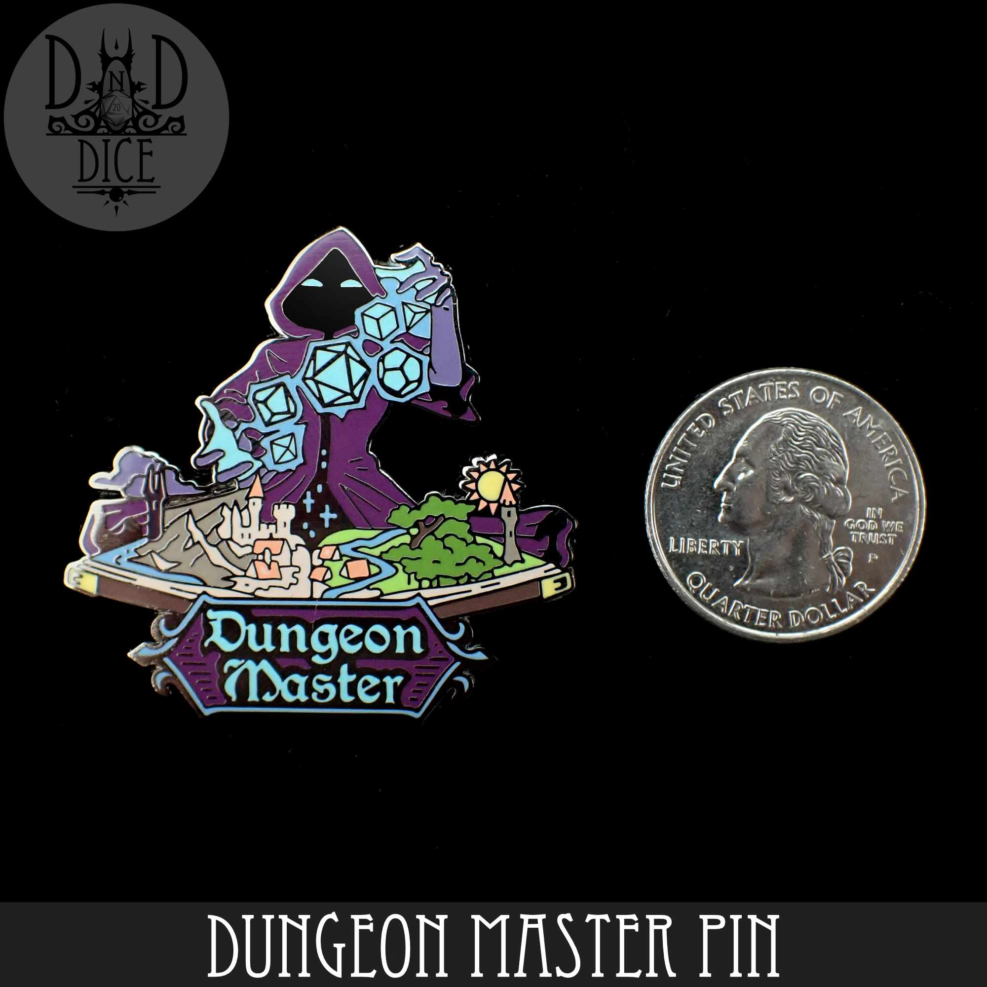 Dungeon Master Enamel Pin - Bards & Cards