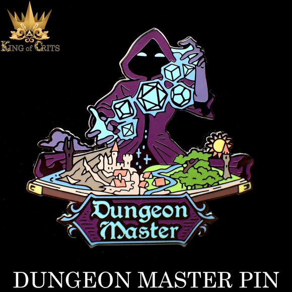 Dungeon Master Enamel Pin - Bards & Cards