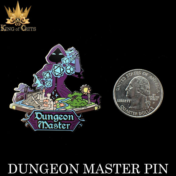 Dungeon Master Enamel Pin - Bards & Cards