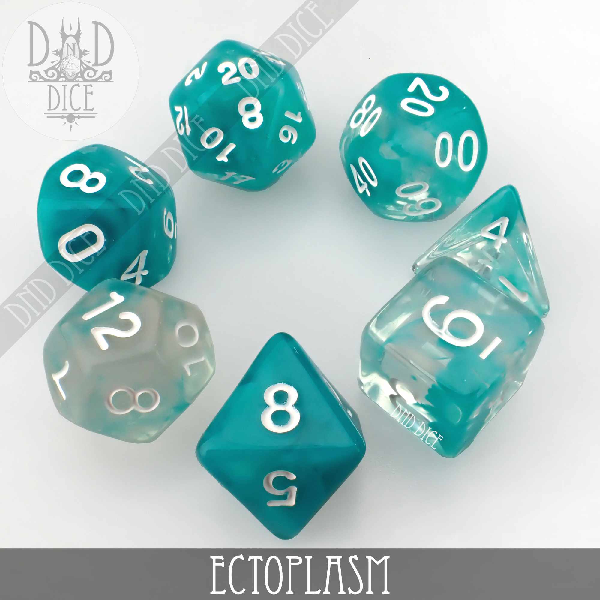 Ectoplasm Dice Set - Bards & Cards