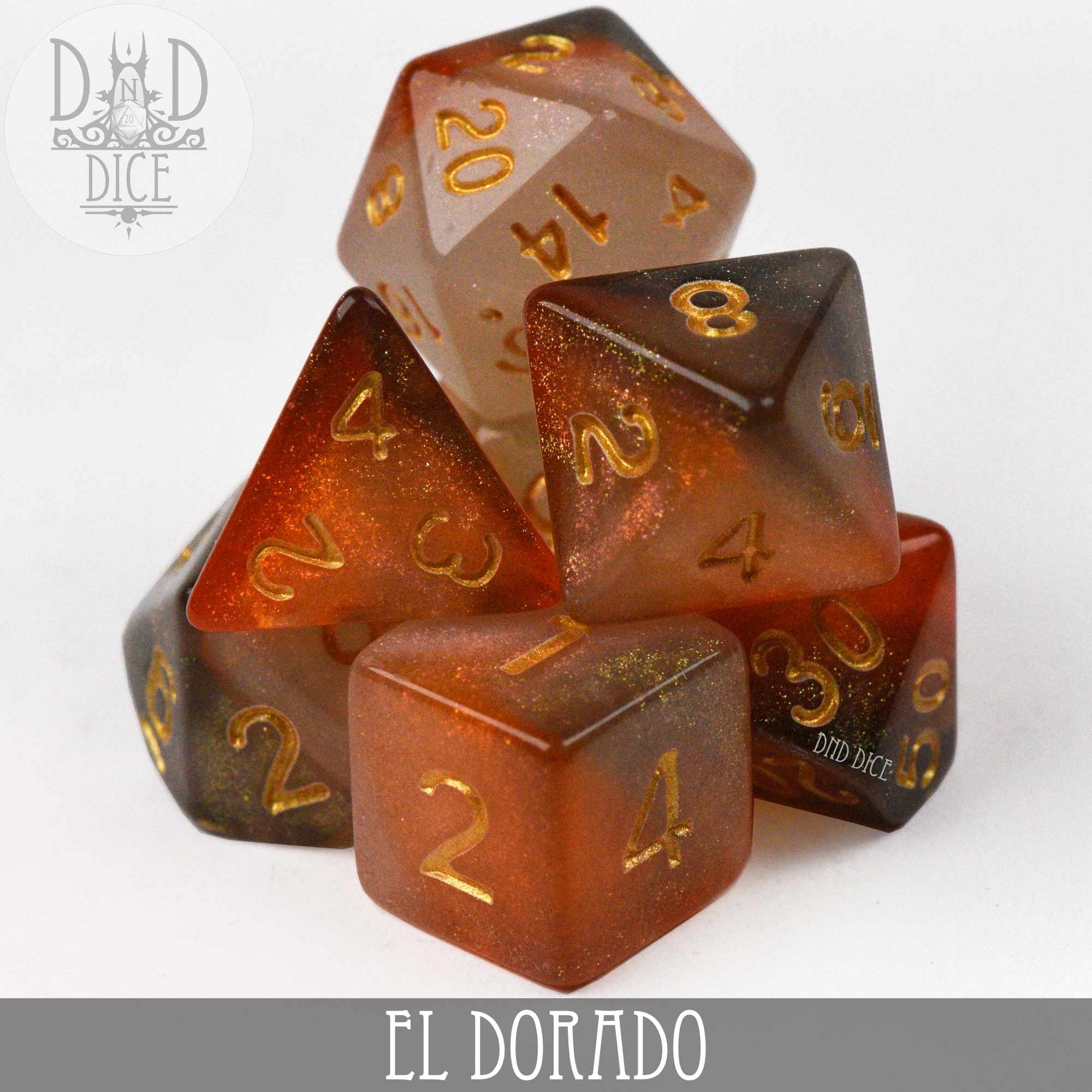 El Dorado Dice Set - Bards & Cards