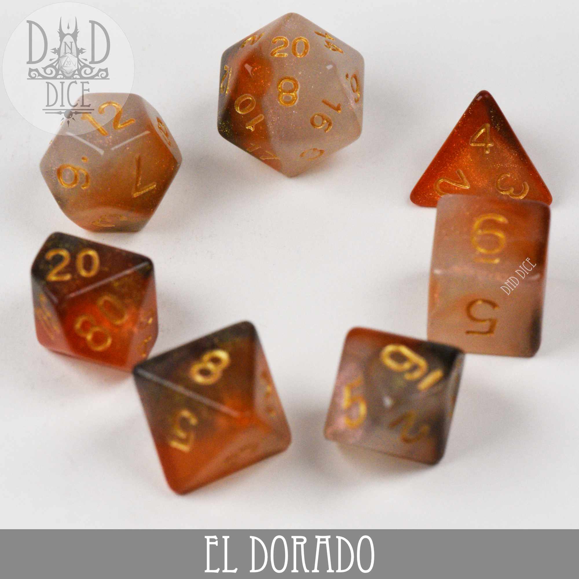 El Dorado Dice Set - Bards & Cards