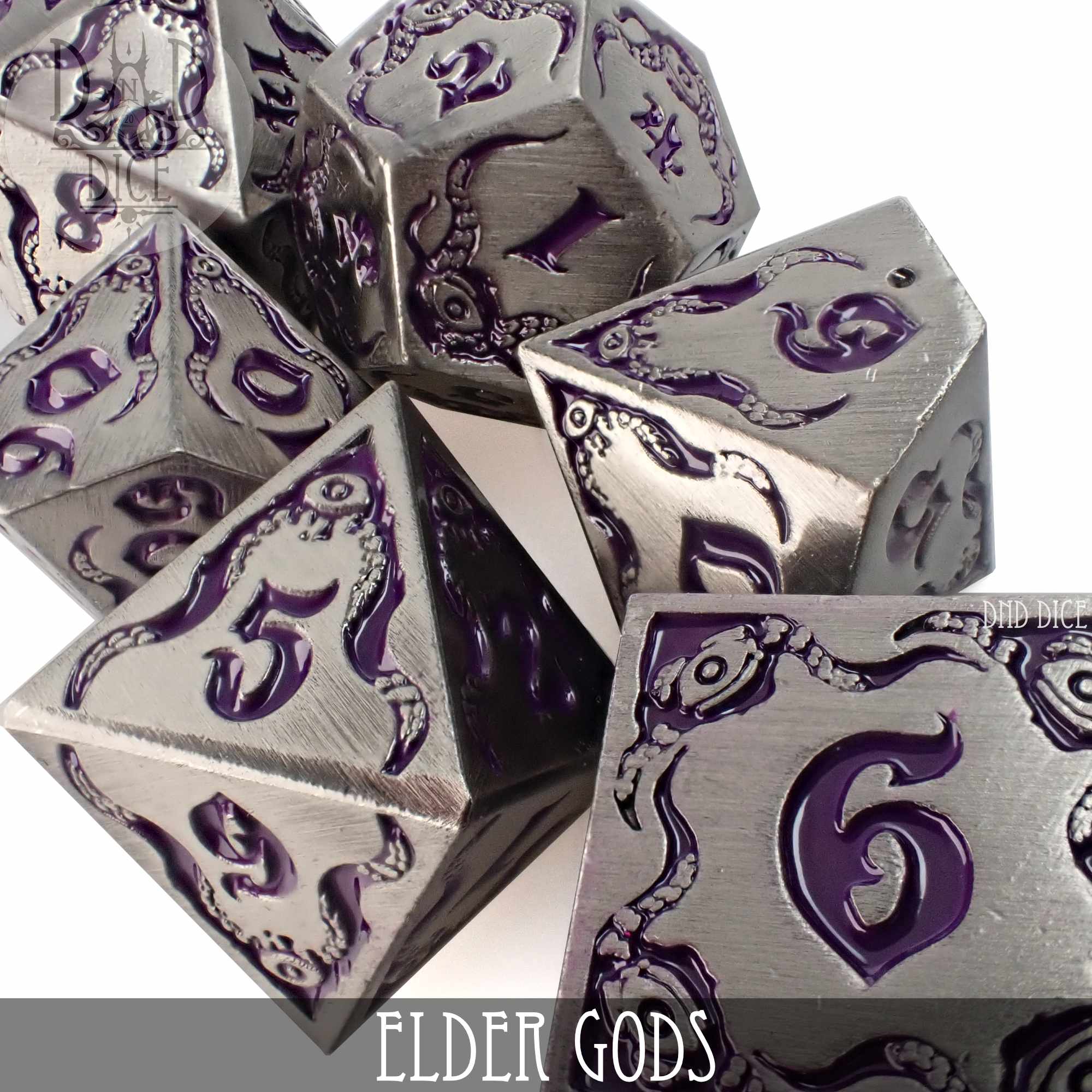 Elder Gods Metal Dice Set - Bards & Cards