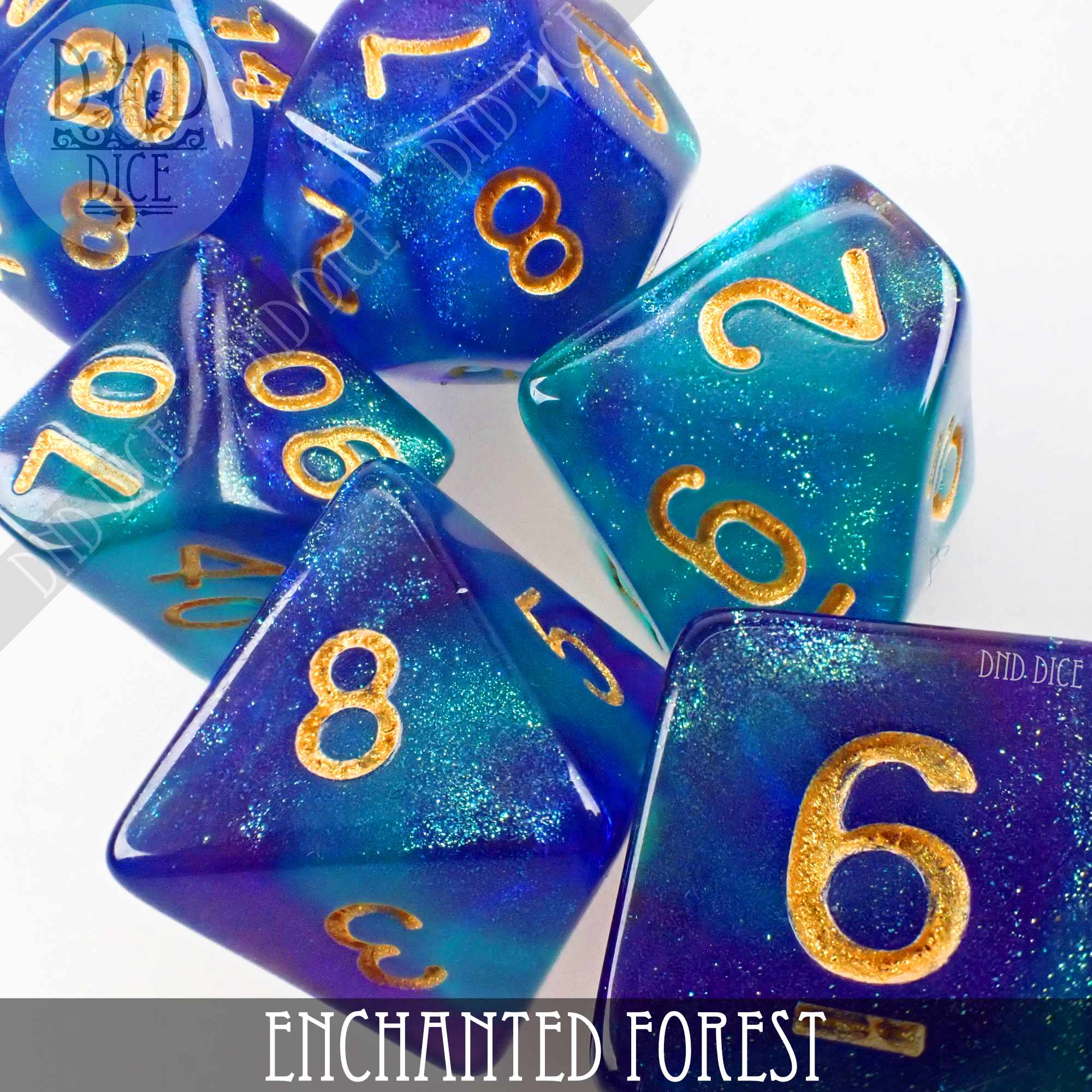 Enchanted Forest Dice Set - Bards & Cards