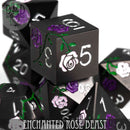 Enchanted Rose: Beast - Metal Dice Set - Bards & Cards