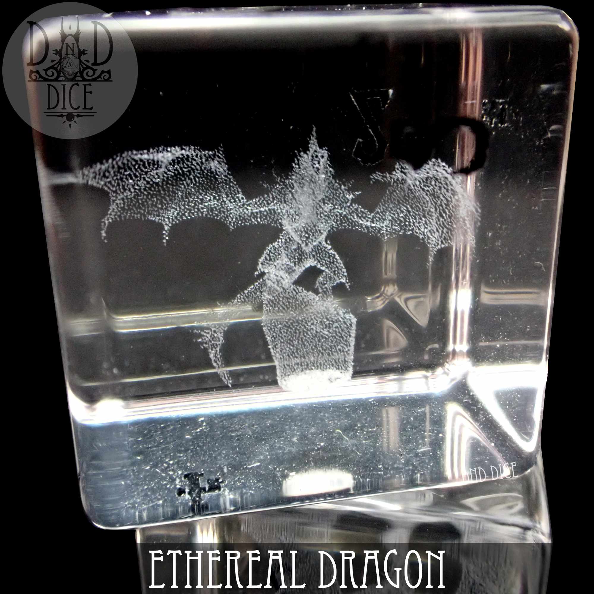 Ethereal Dragon Glass Dice Set (Gift Box) - Bards & Cards