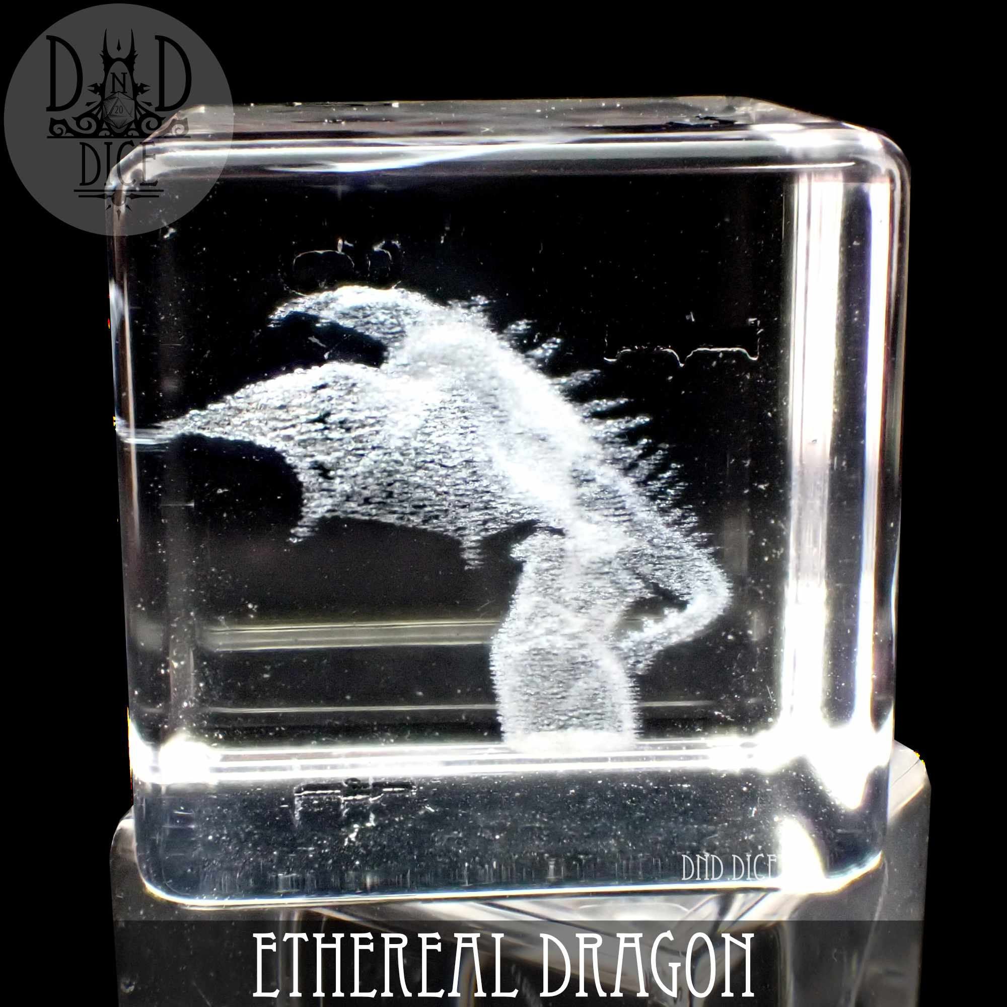 Ethereal Dragon Glass Dice Set (Gift Box) - Bards & Cards