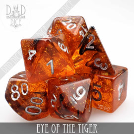 Eye of the Tiger Dice Set - Bards & Cards