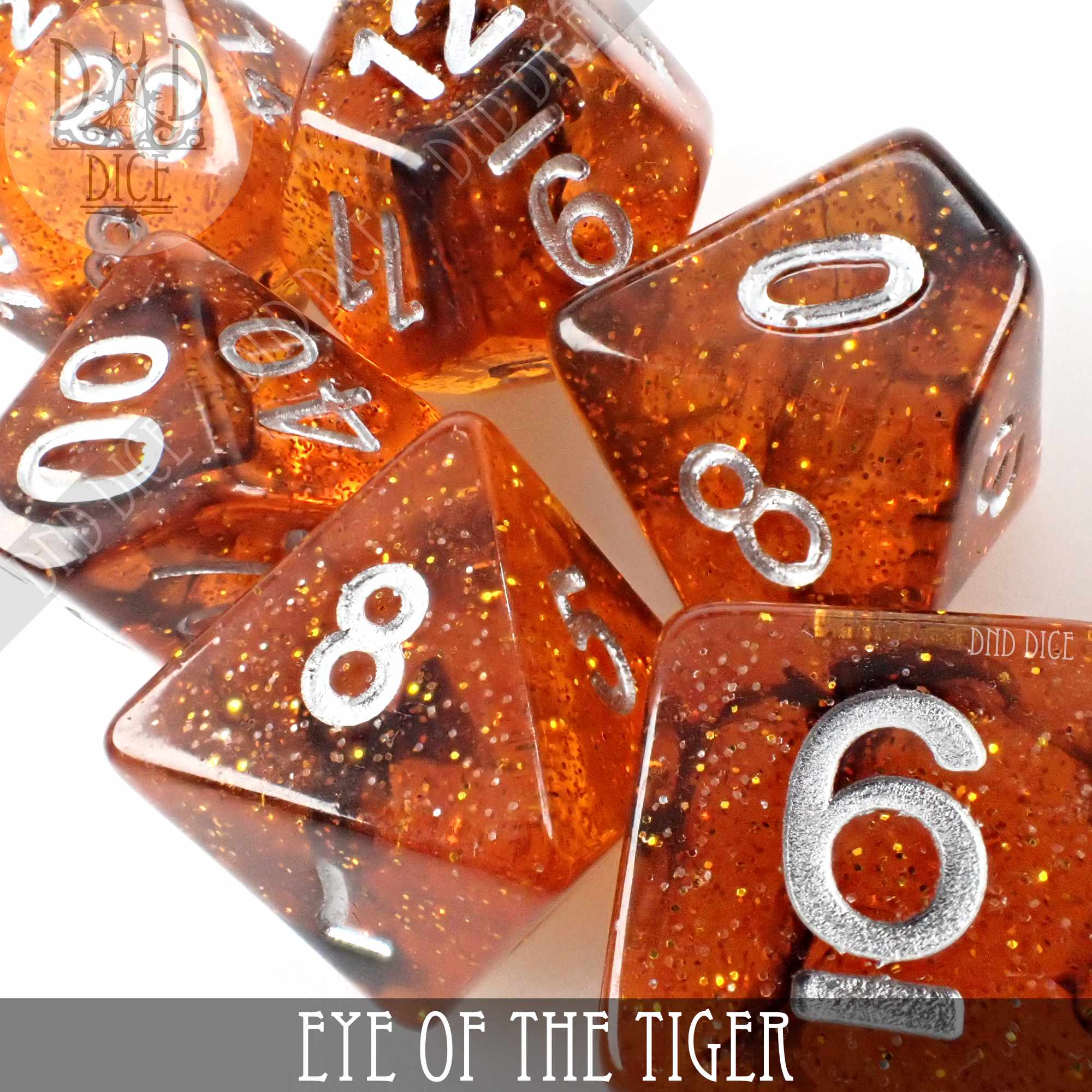 Eye of the Tiger Dice Set - Bards & Cards