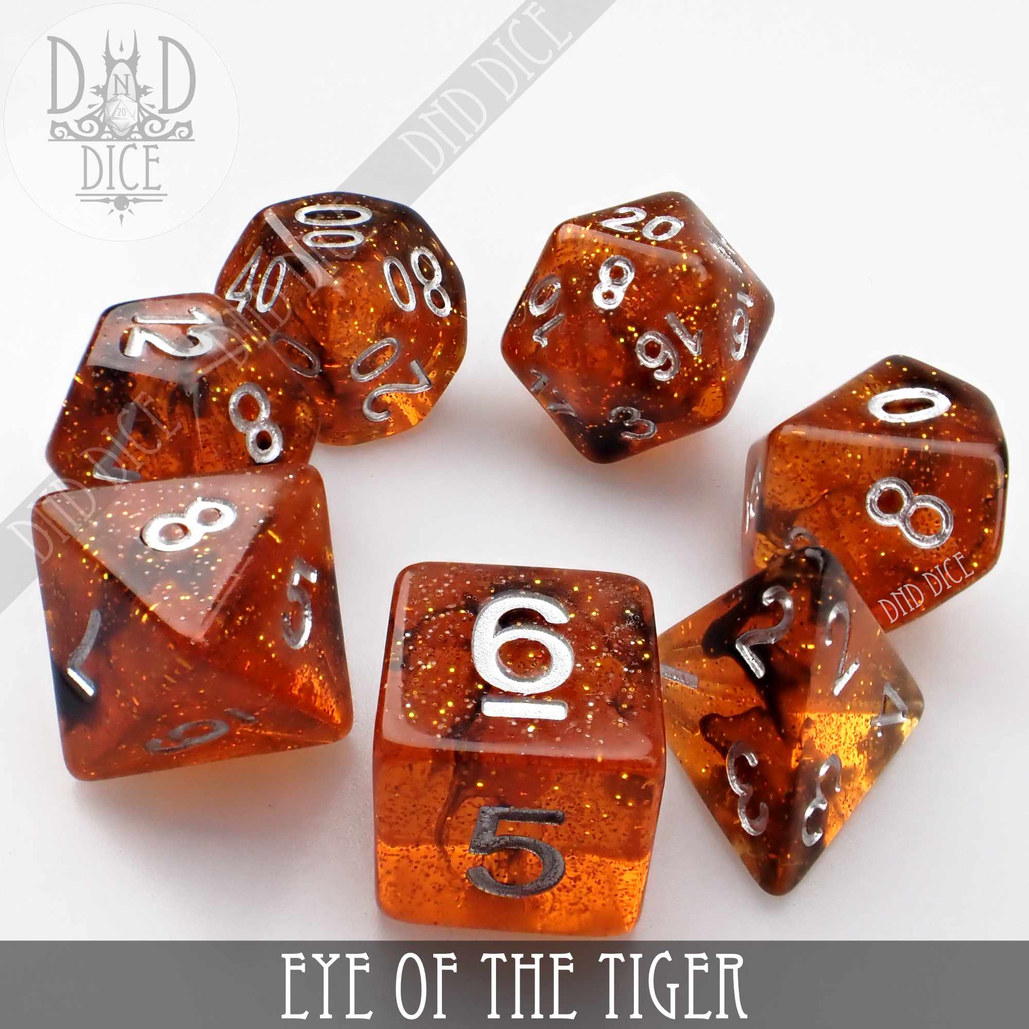 Eye of the Tiger Dice Set - Bards & Cards