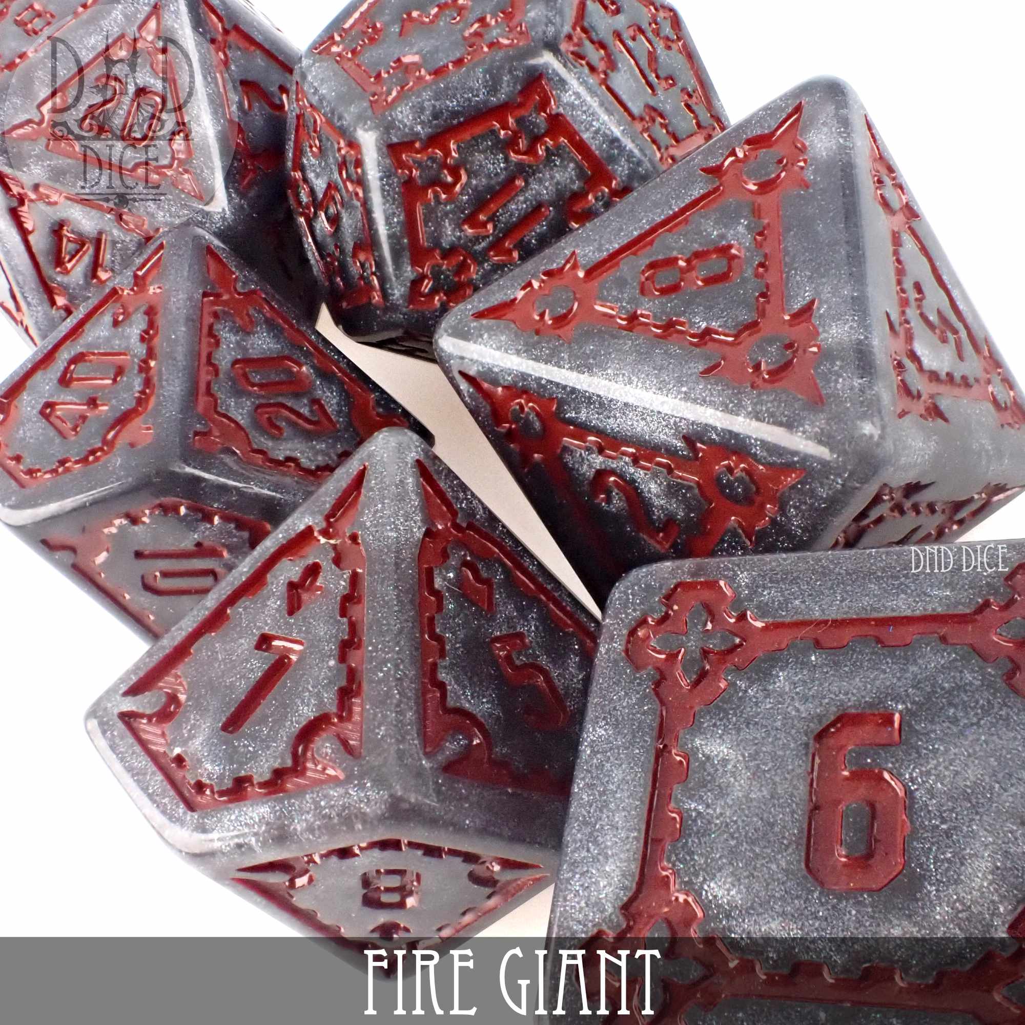 Fire Giant Dice Set (Oversize) - Bards & Cards