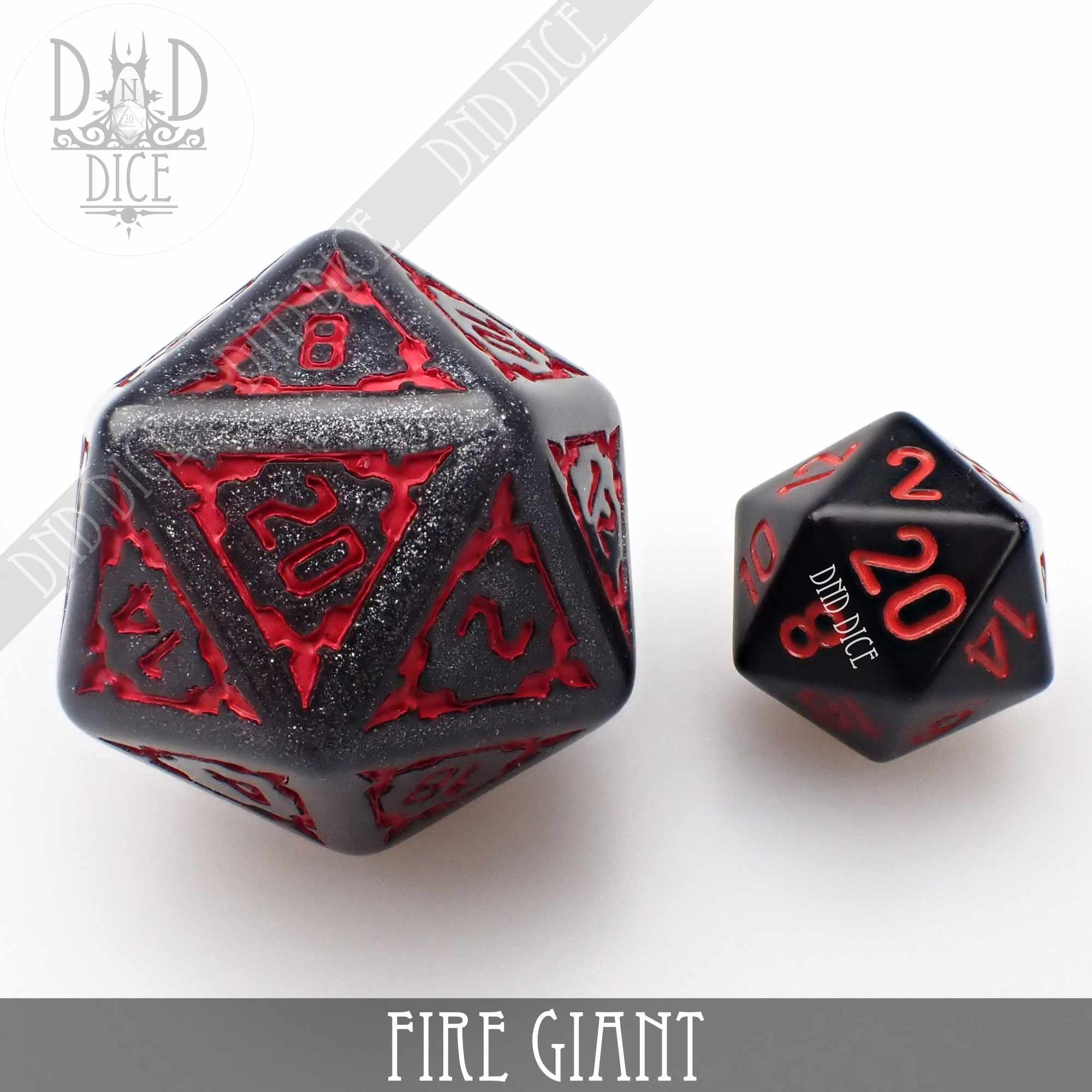 Fire Giant Dice Set (Oversize) - Bards & Cards