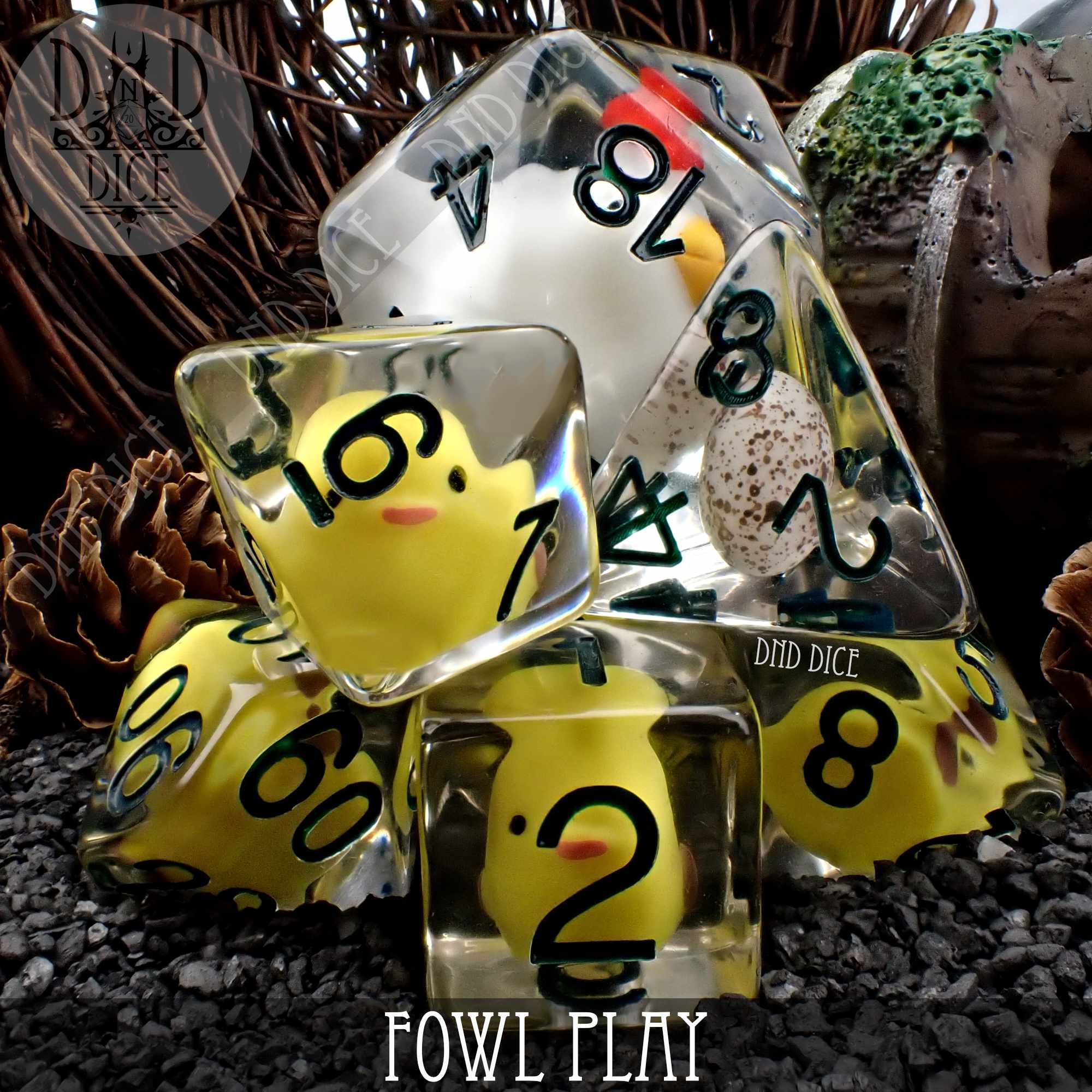 Fowl Play 8 Dice Set - Bards & Cards