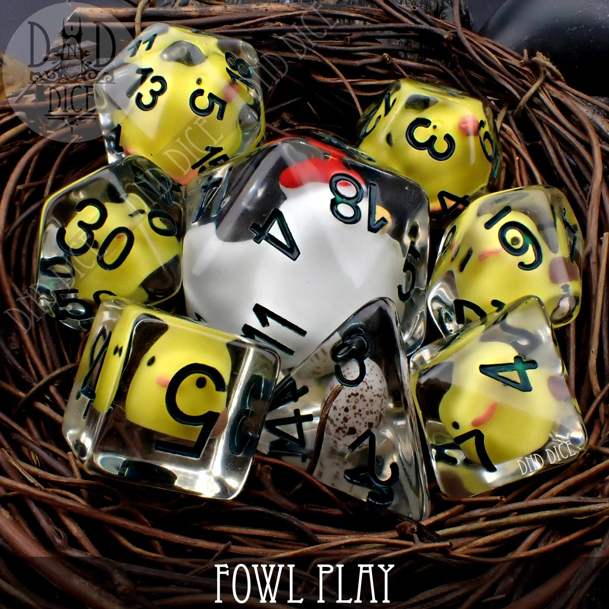 Fowl Play 8 Dice Set - Bards & Cards