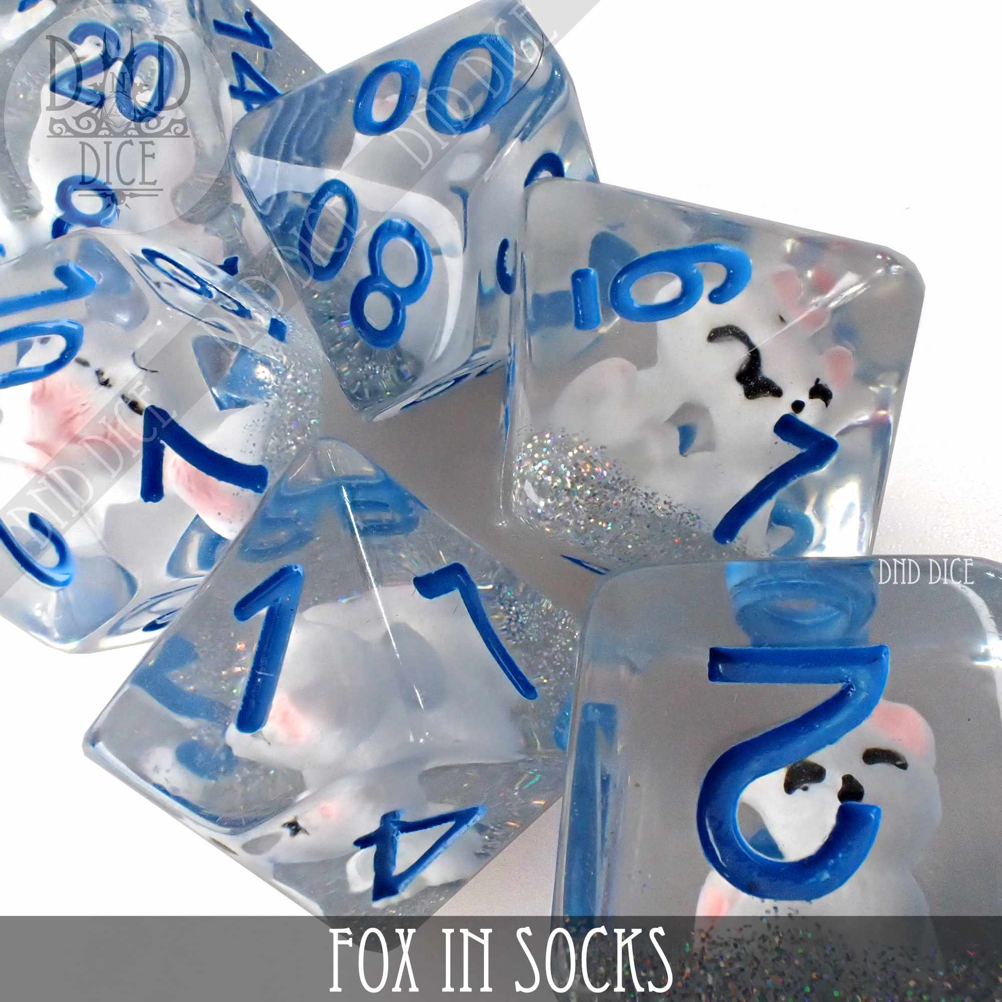 Fox in Socks Dice Set - Bards & Cards