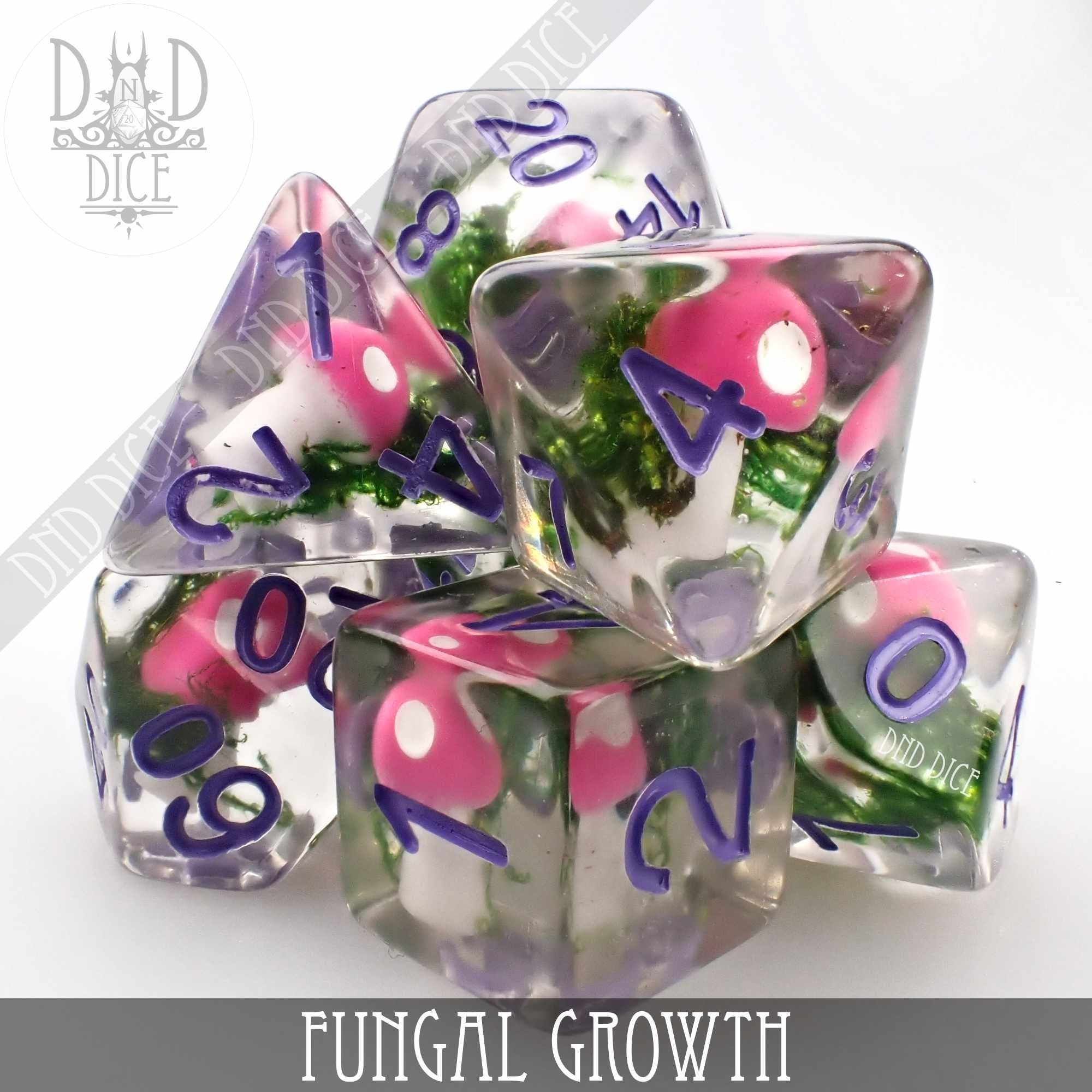 Fungal Growth Dice Set - Bards & Cards