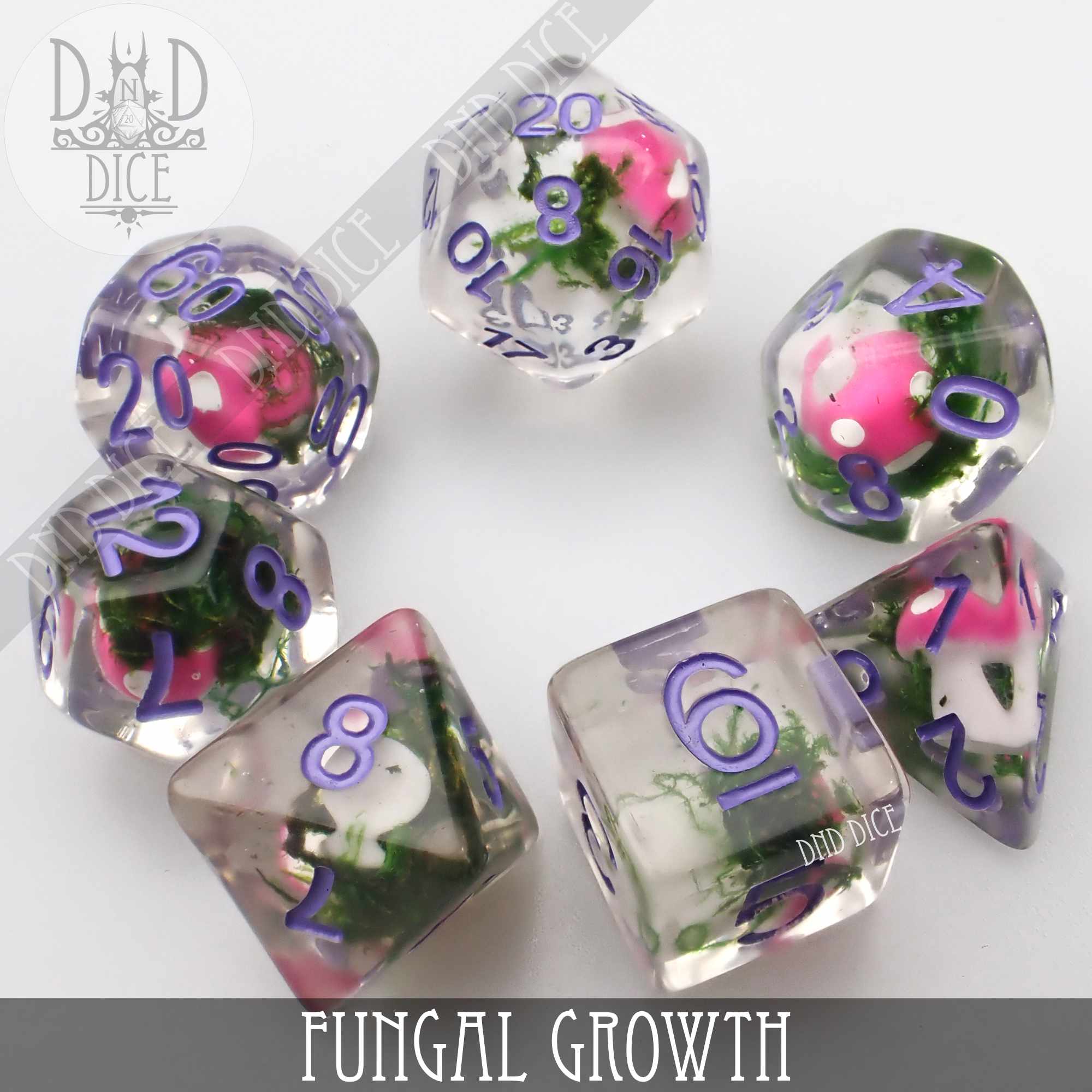 Fungal Growth Dice Set - Bards & Cards