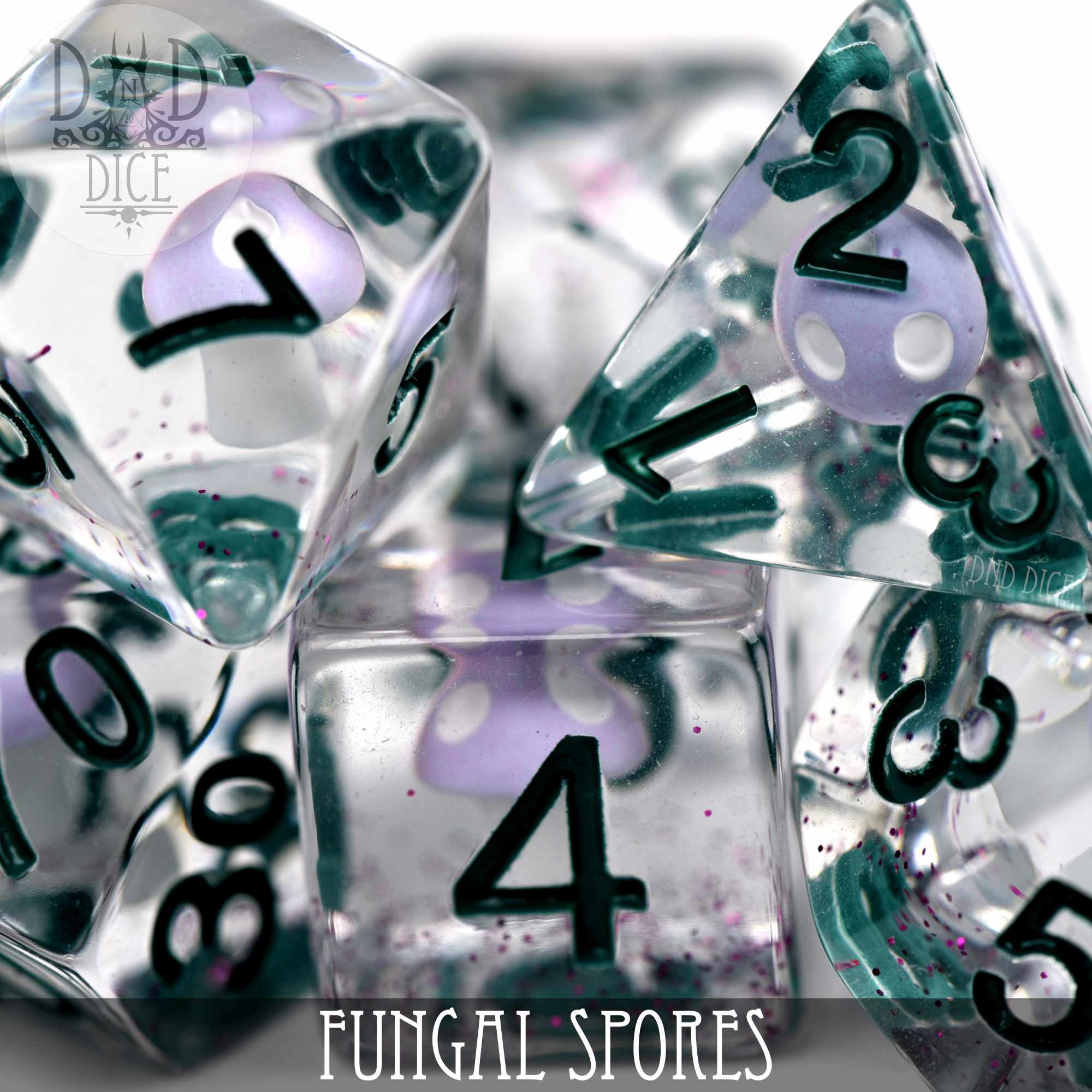 Fungal Spores Dice Set - Bards & Cards