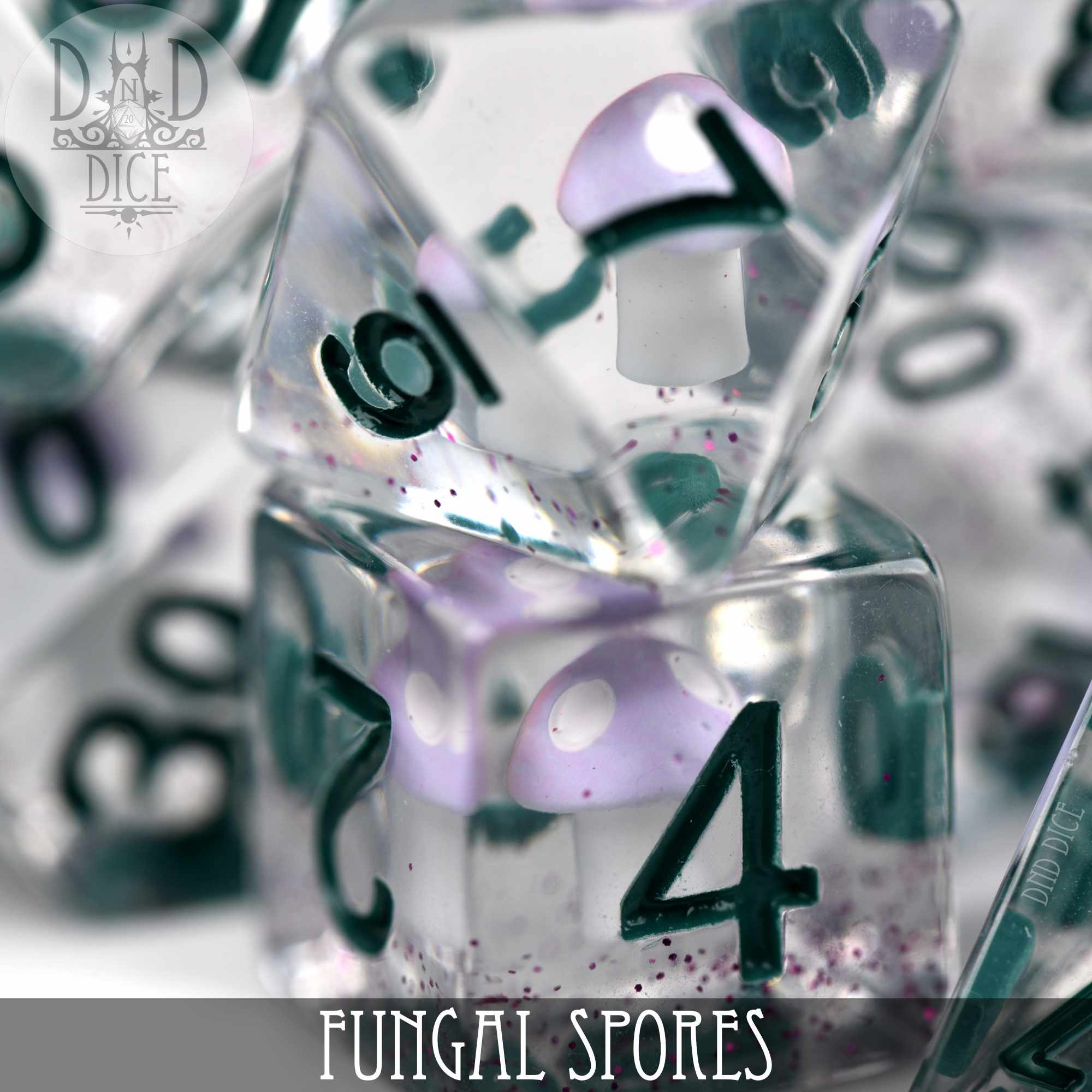 Fungal Spores Dice Set - Bards & Cards