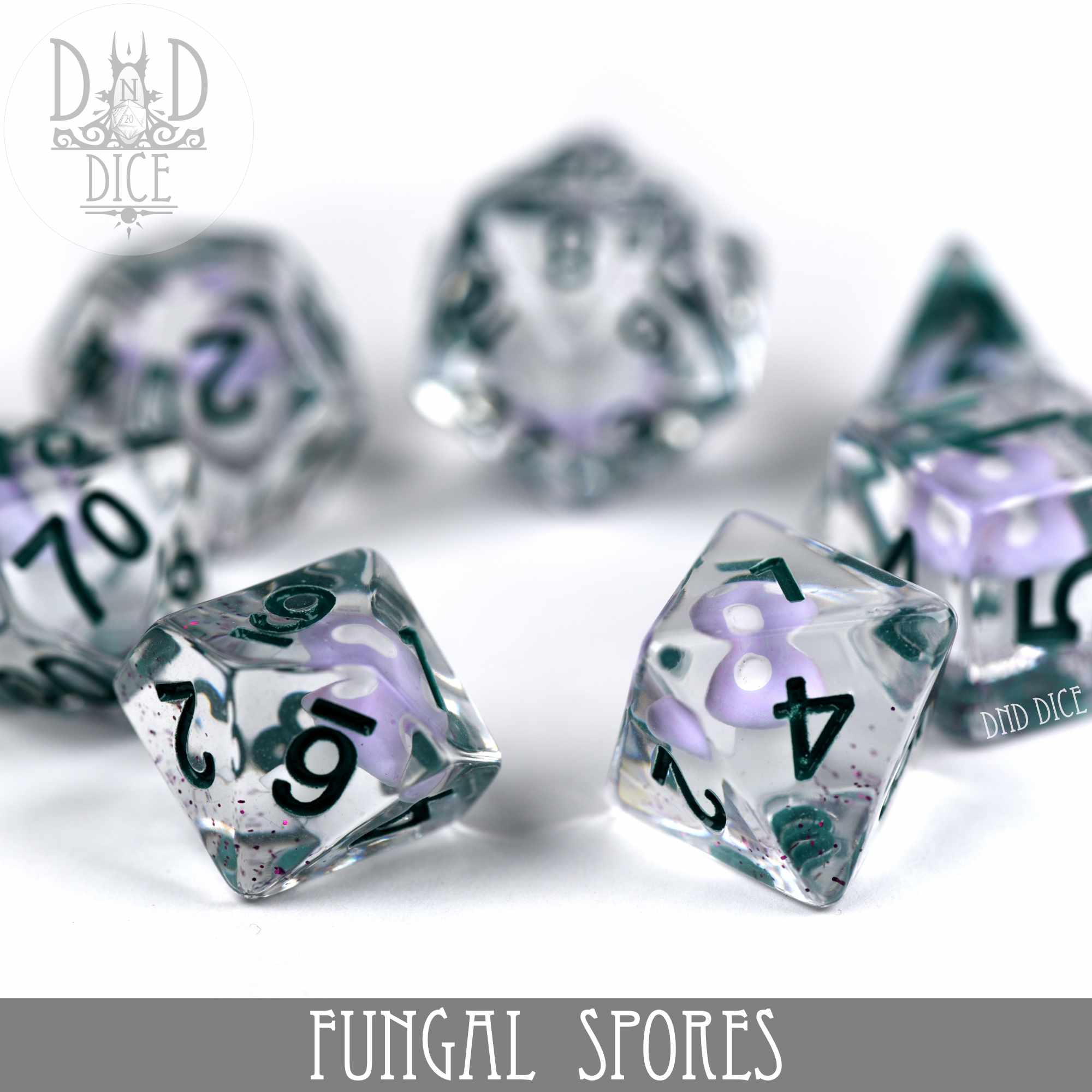 Fungal Spores Dice Set - Bards & Cards