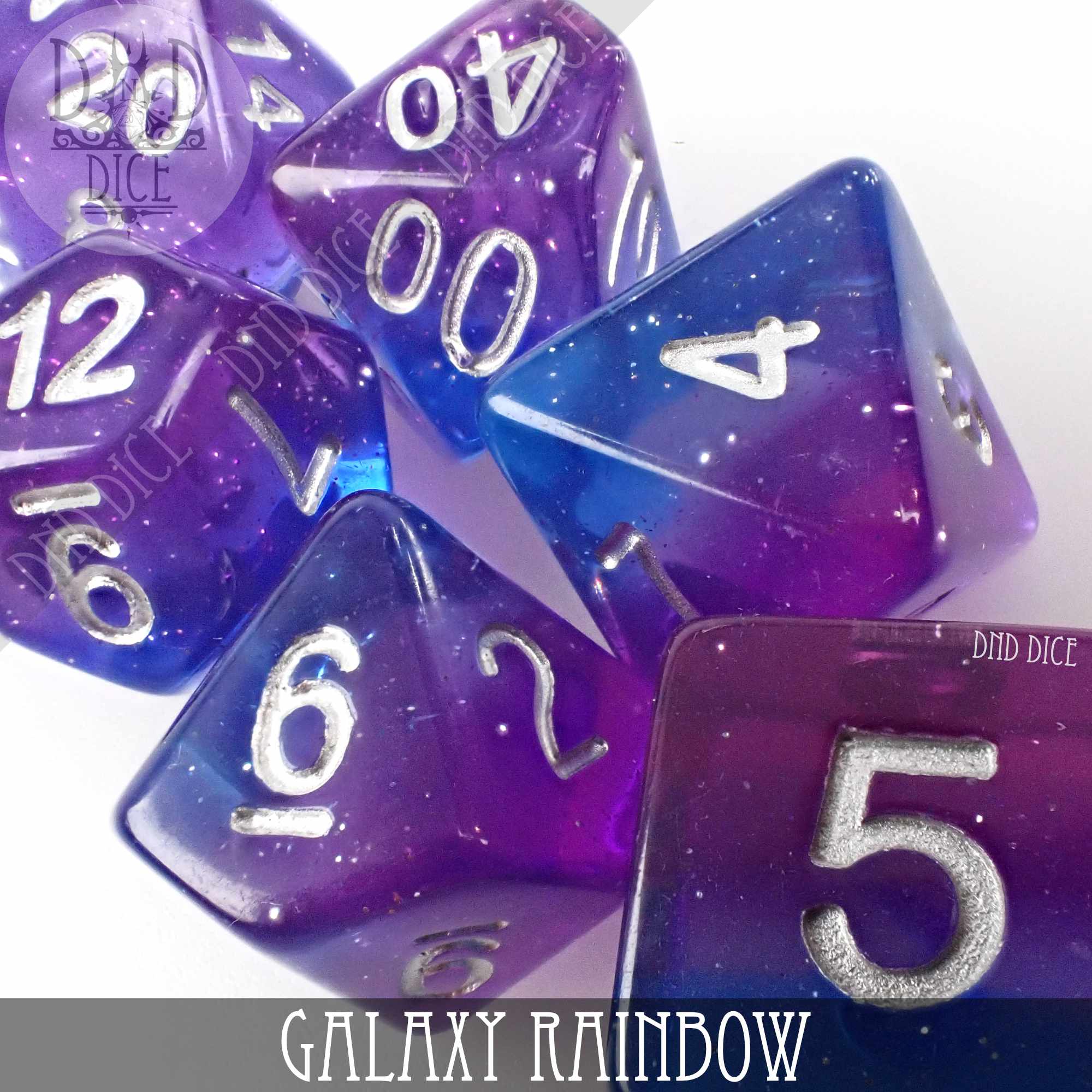 Galaxy Rainbow Dice Set - Bards & Cards