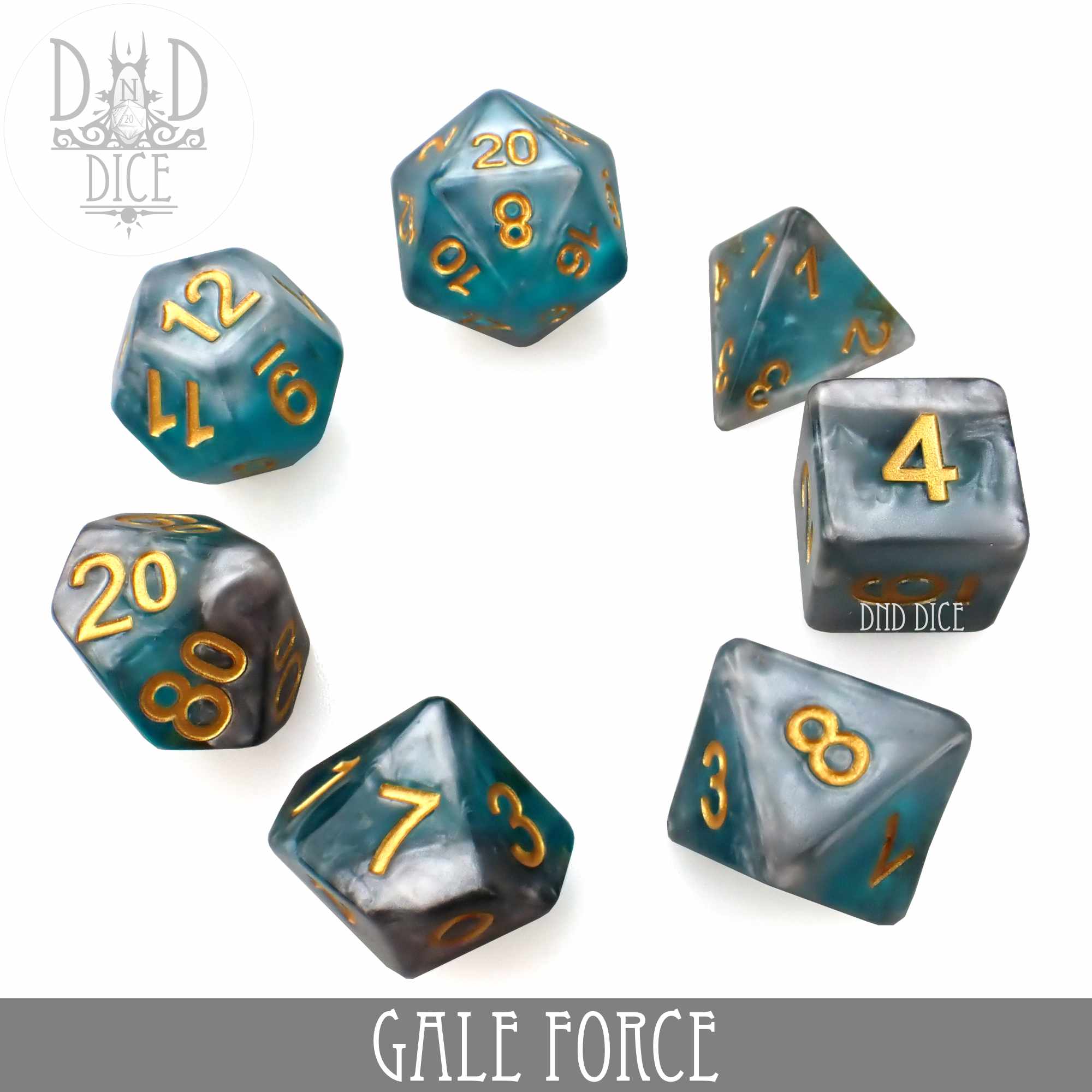 Gale Force Dice Set - Bards & Cards