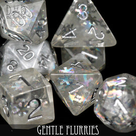 Gentle Flurries Dice Set - Bards & Cards