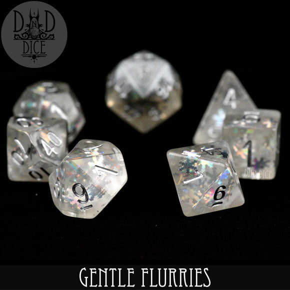 Gentle Flurries Dice Set - Bards & Cards