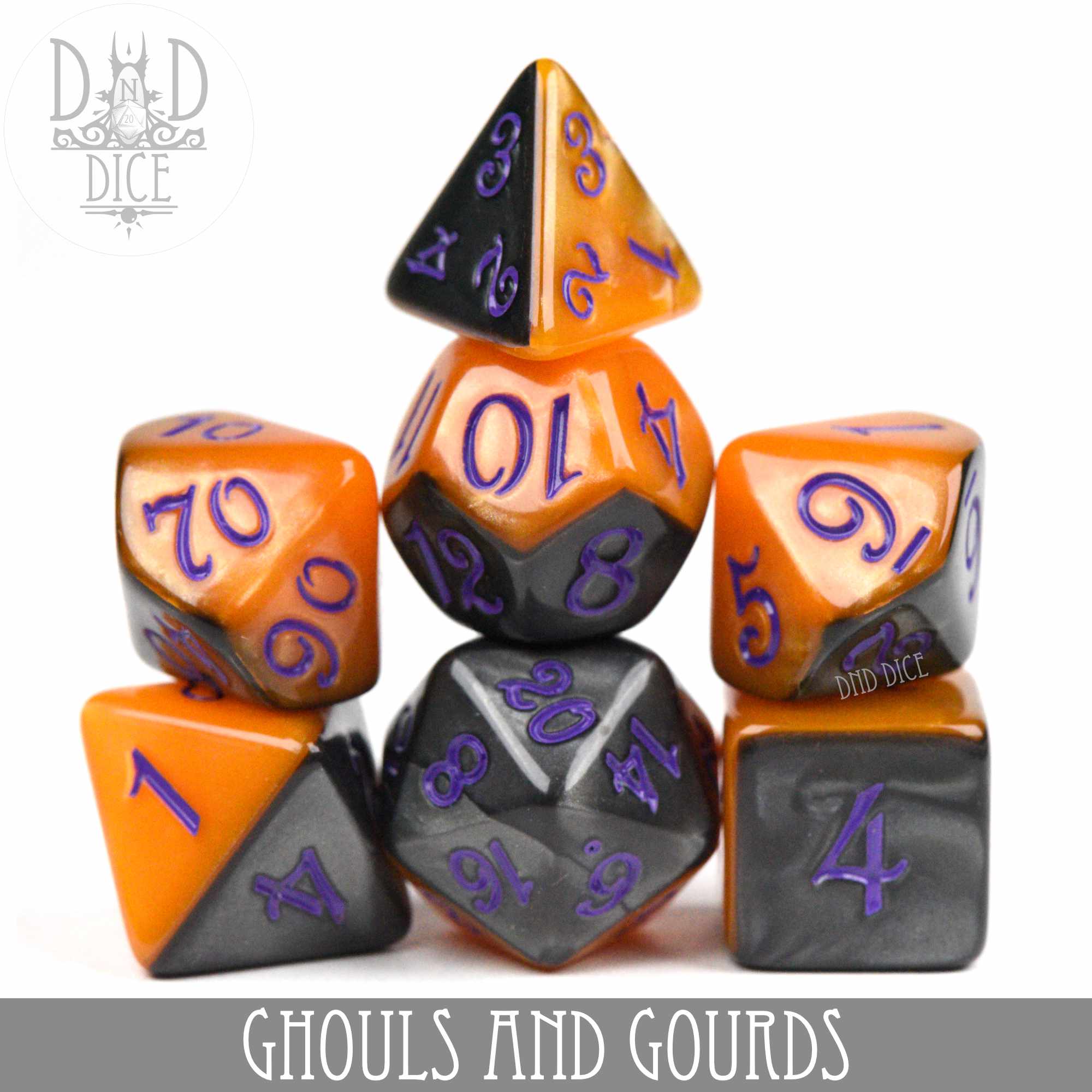 Ghouls and Gourds Dice Set - Bards & Cards