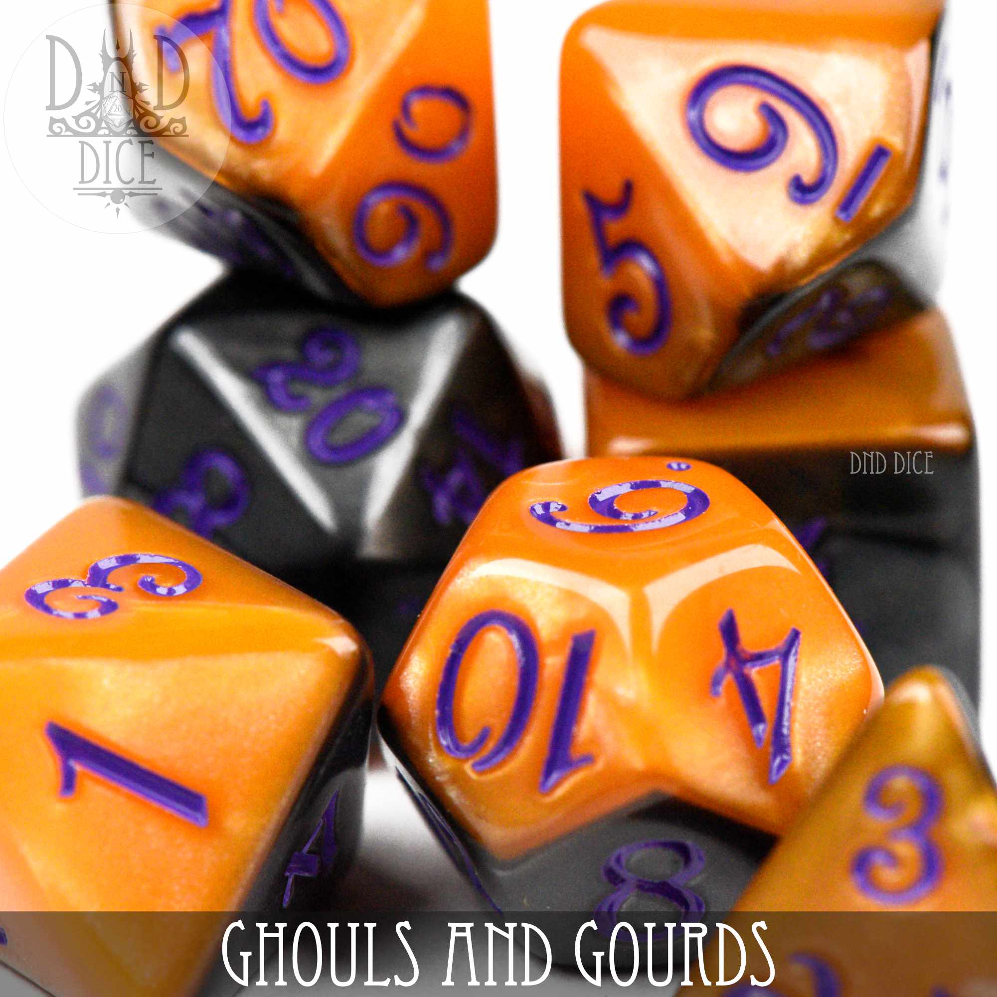 Ghouls and Gourds Dice Set - Bards & Cards