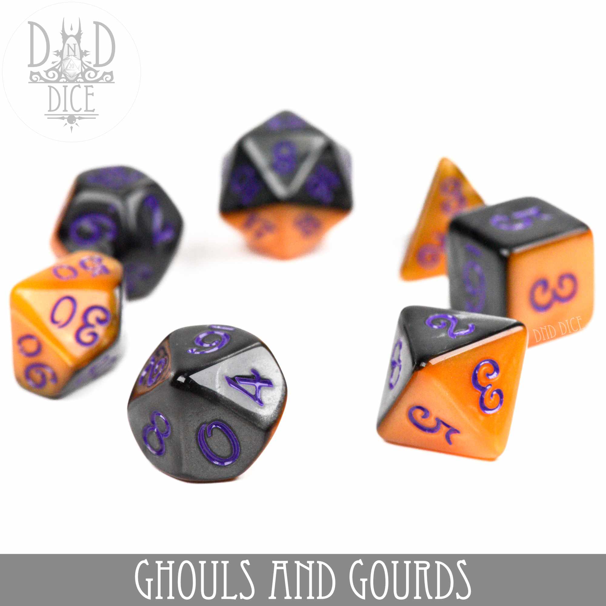 Ghouls and Gourds Dice Set - Bards & Cards