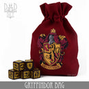 Harry Potter - Gryffindor Dice Bag & 5D6 - Bards & Cards