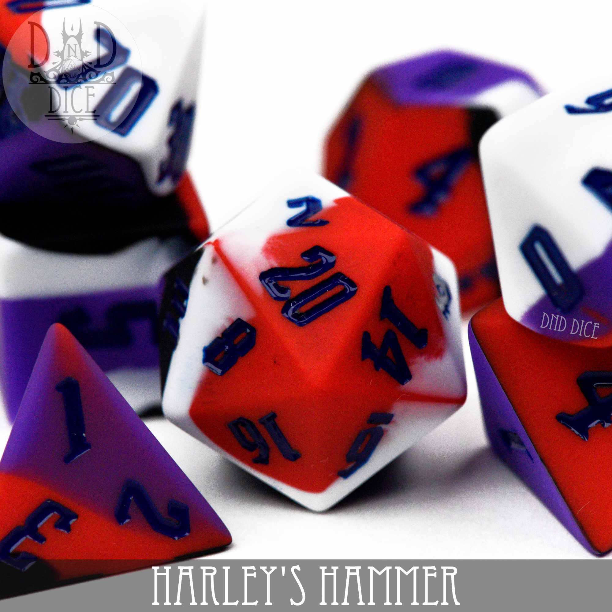 Harley's Hammer Silicone Dice Set - Bards & Cards