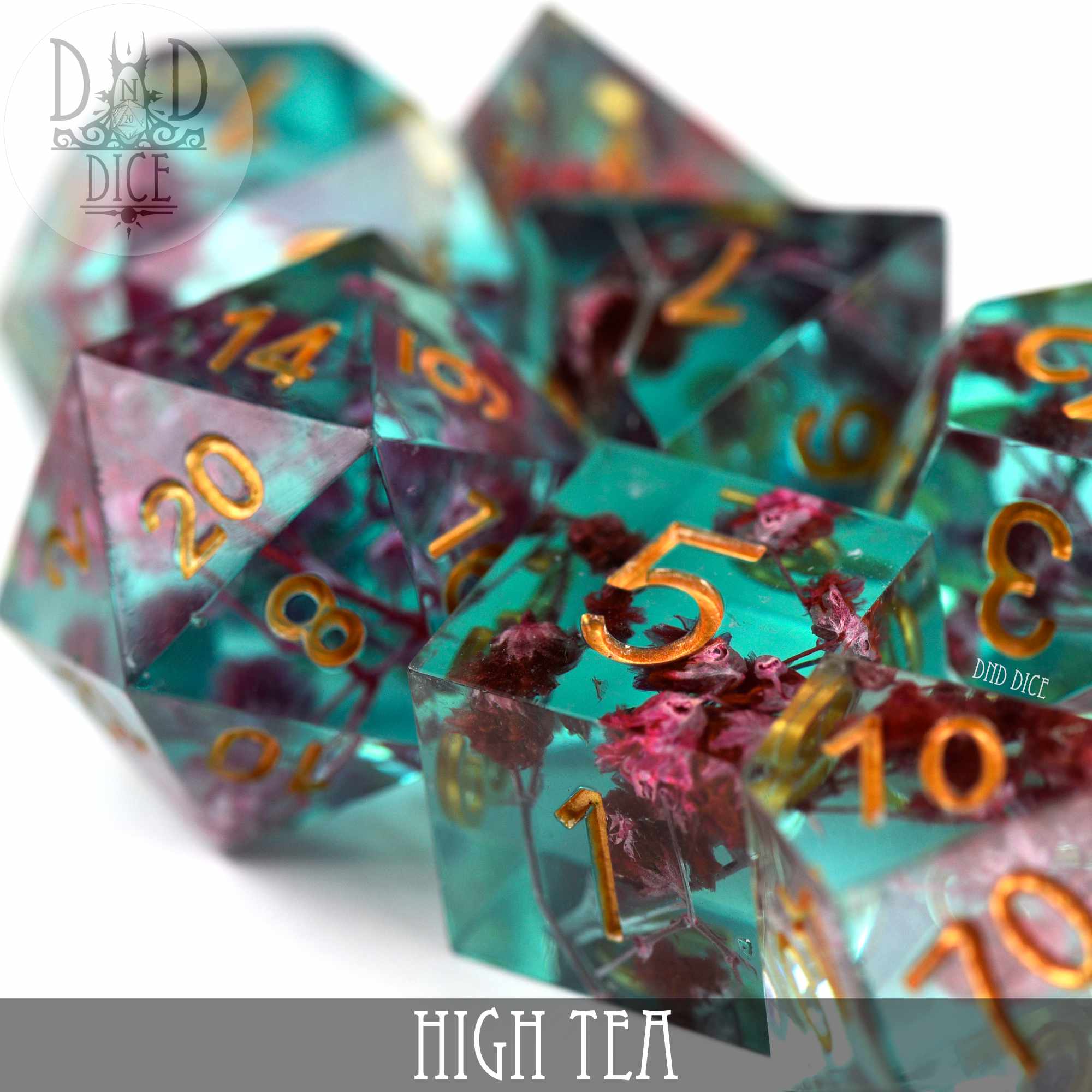 High Tea Handmade Dice Set - Bards & Cards