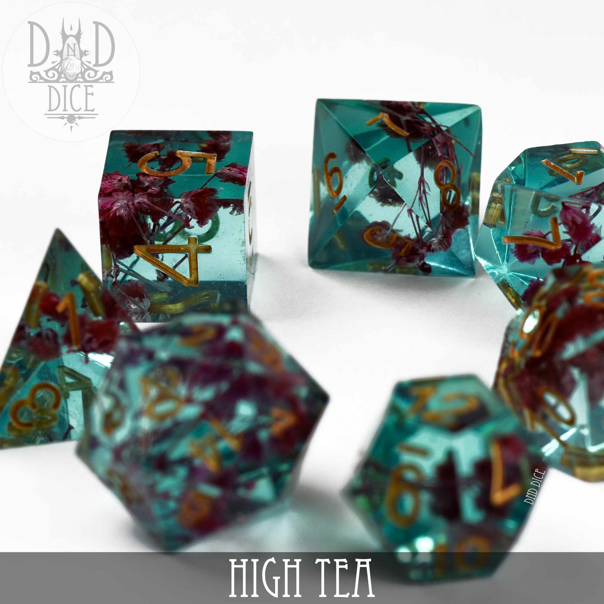 High Tea Handmade Dice Set - Bards & Cards