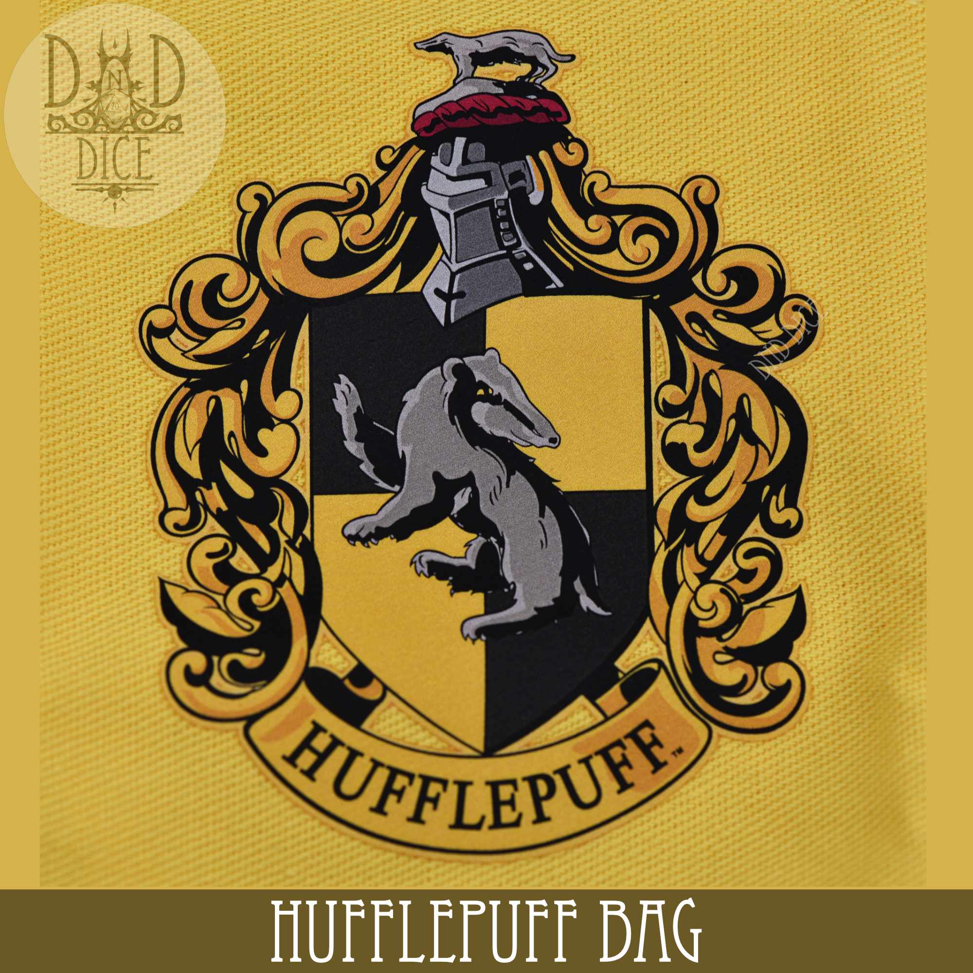 Harry Potter - Hufflepuff Dice Bag & 5D6 - Bards & Cards