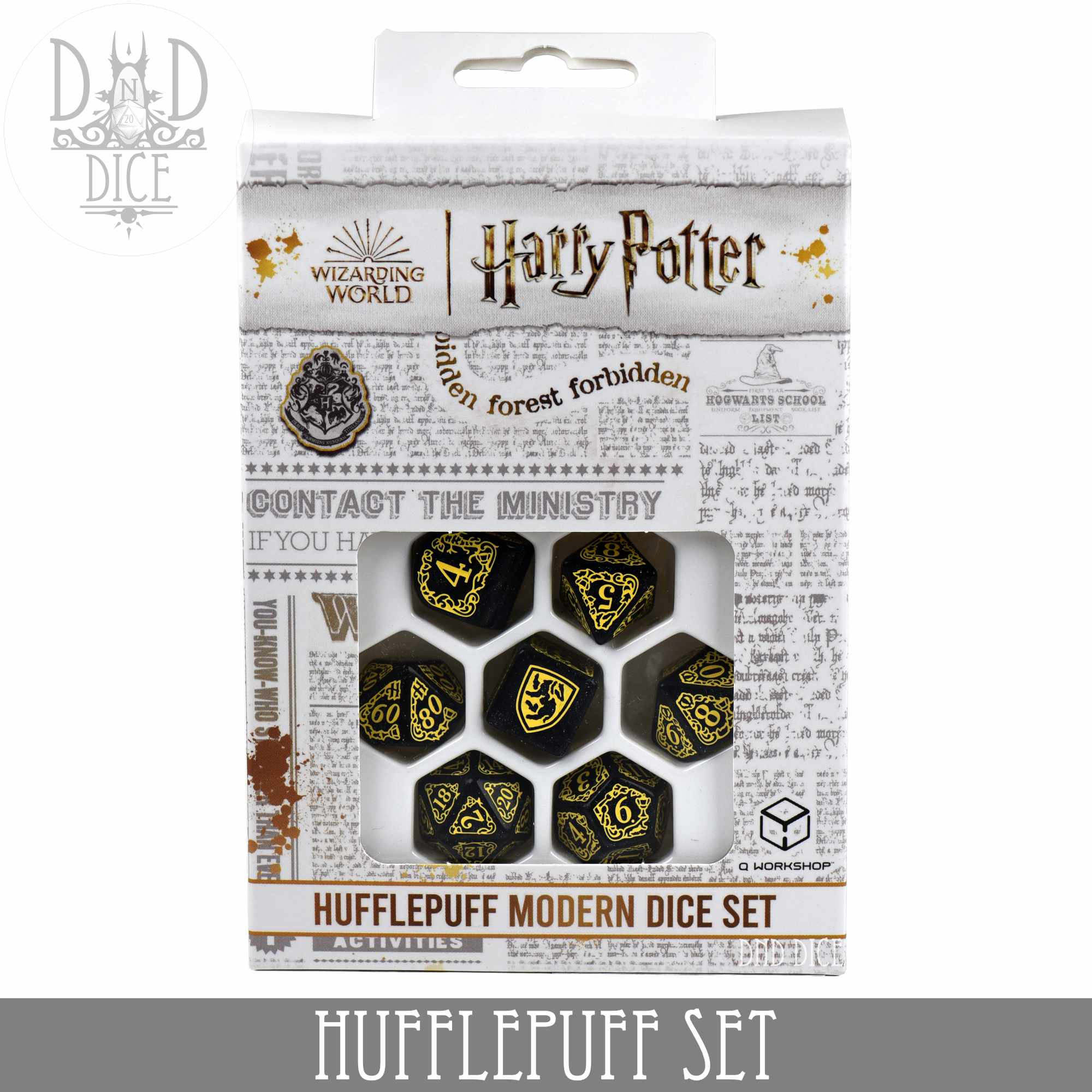 Harry Potter - Hufflepuff Dice Set - Bards & Cards