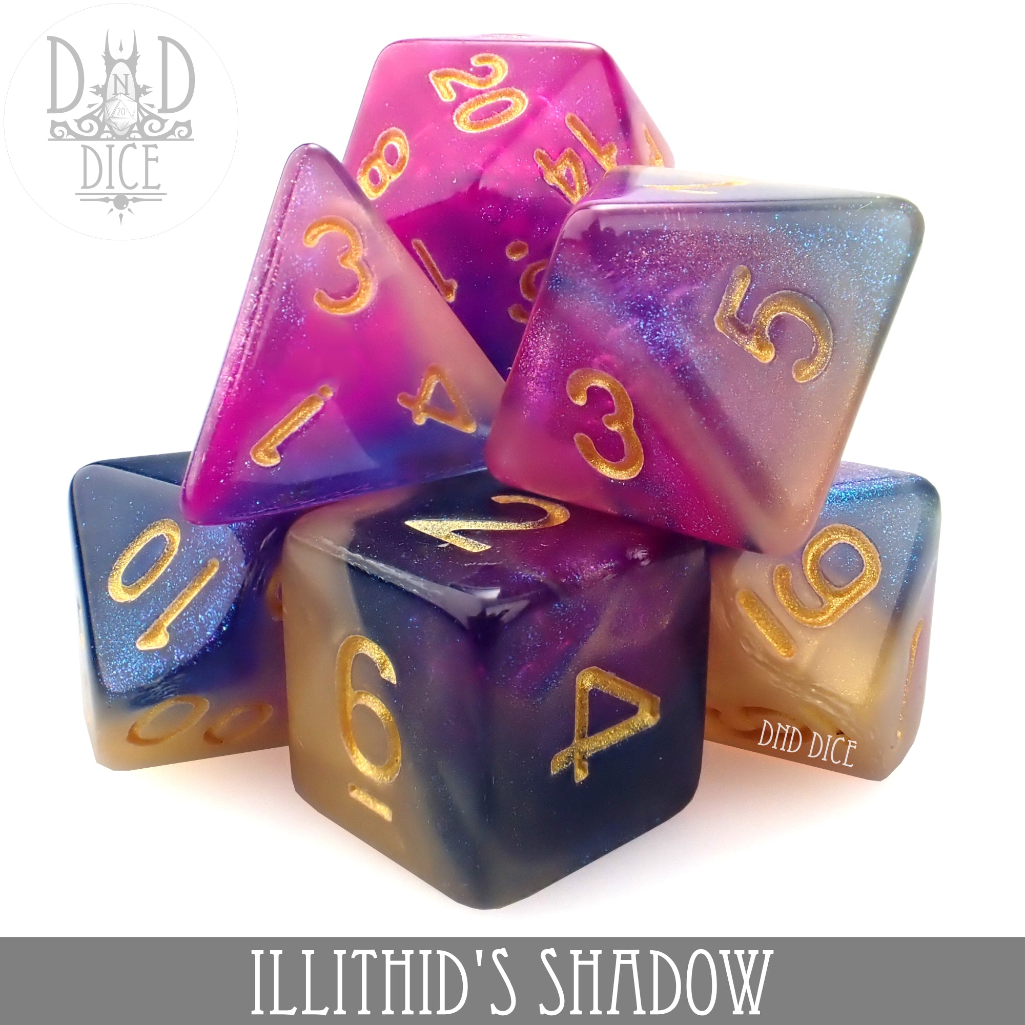 Illithid's Shadow Dice Set - Bards & Cards