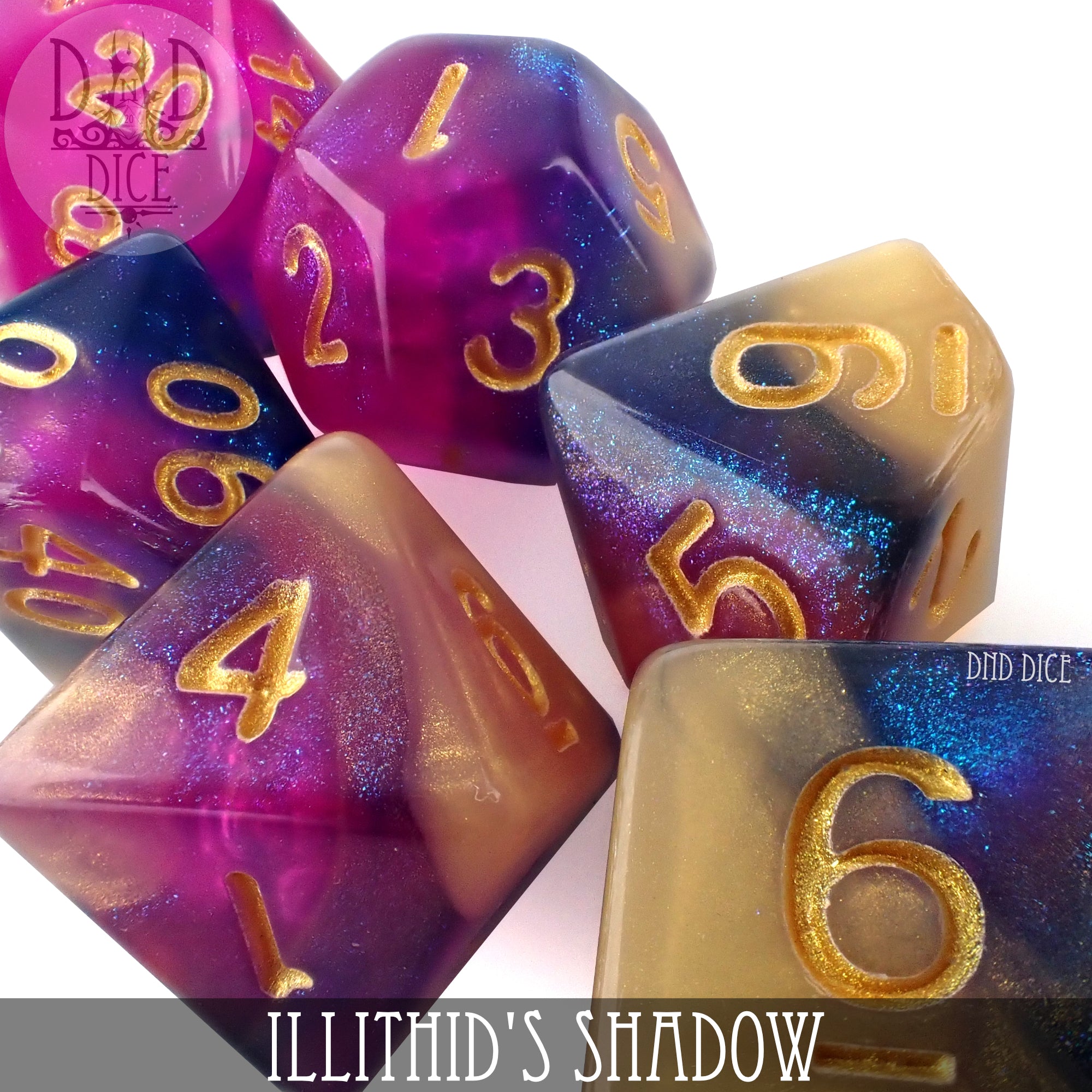 Illithid's Shadow Dice Set - Bards & Cards