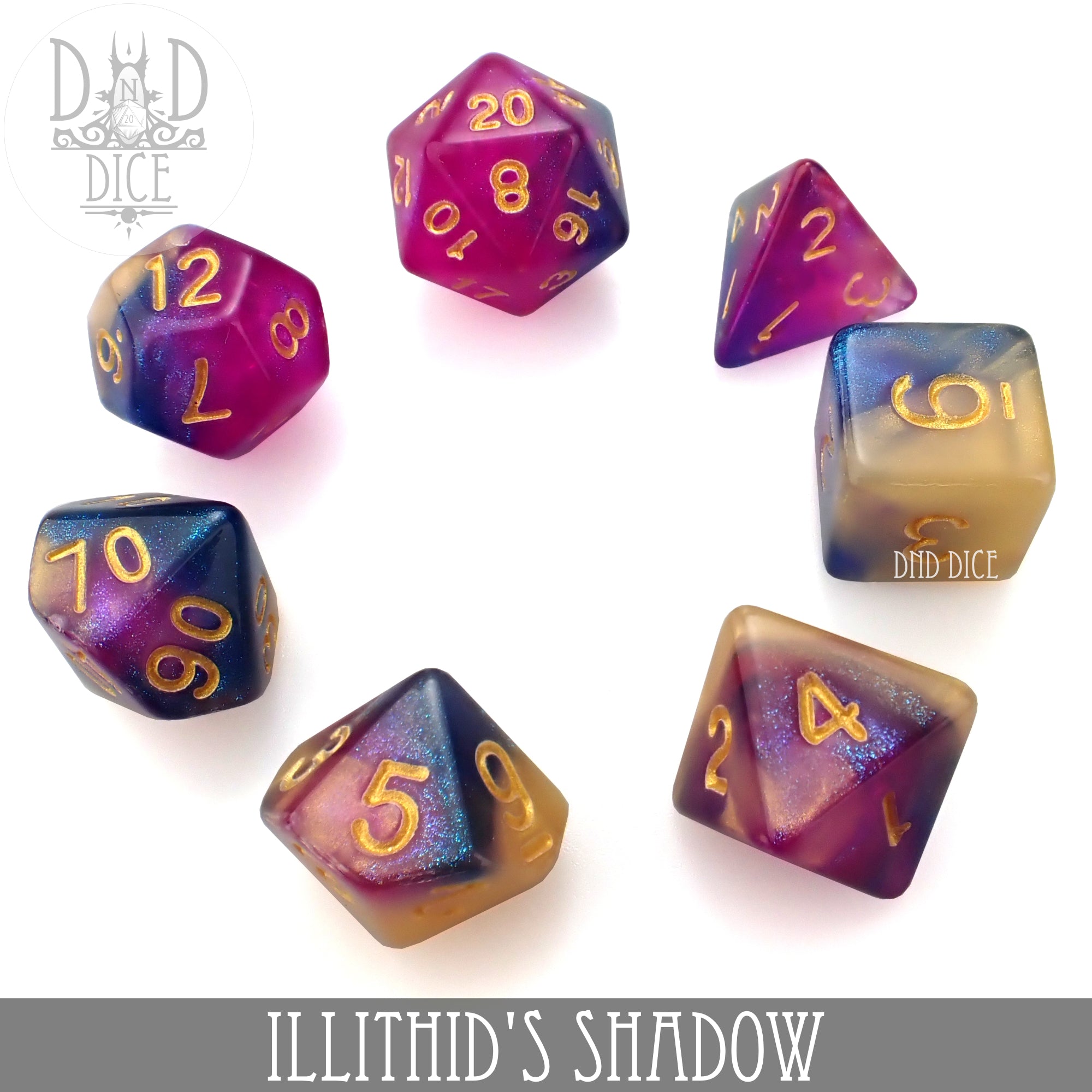 Illithid's Shadow Dice Set - Bards & Cards