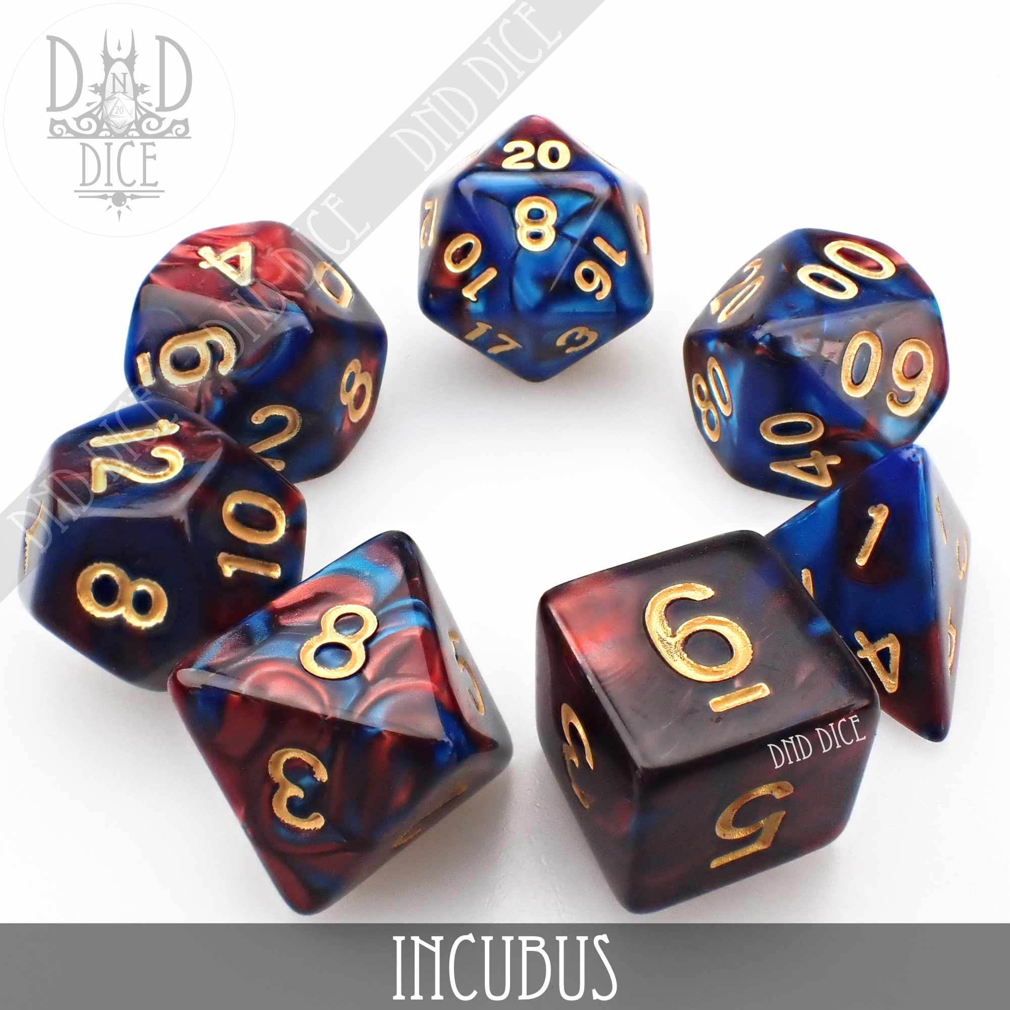 Incubus Dice Set - Bards & Cards