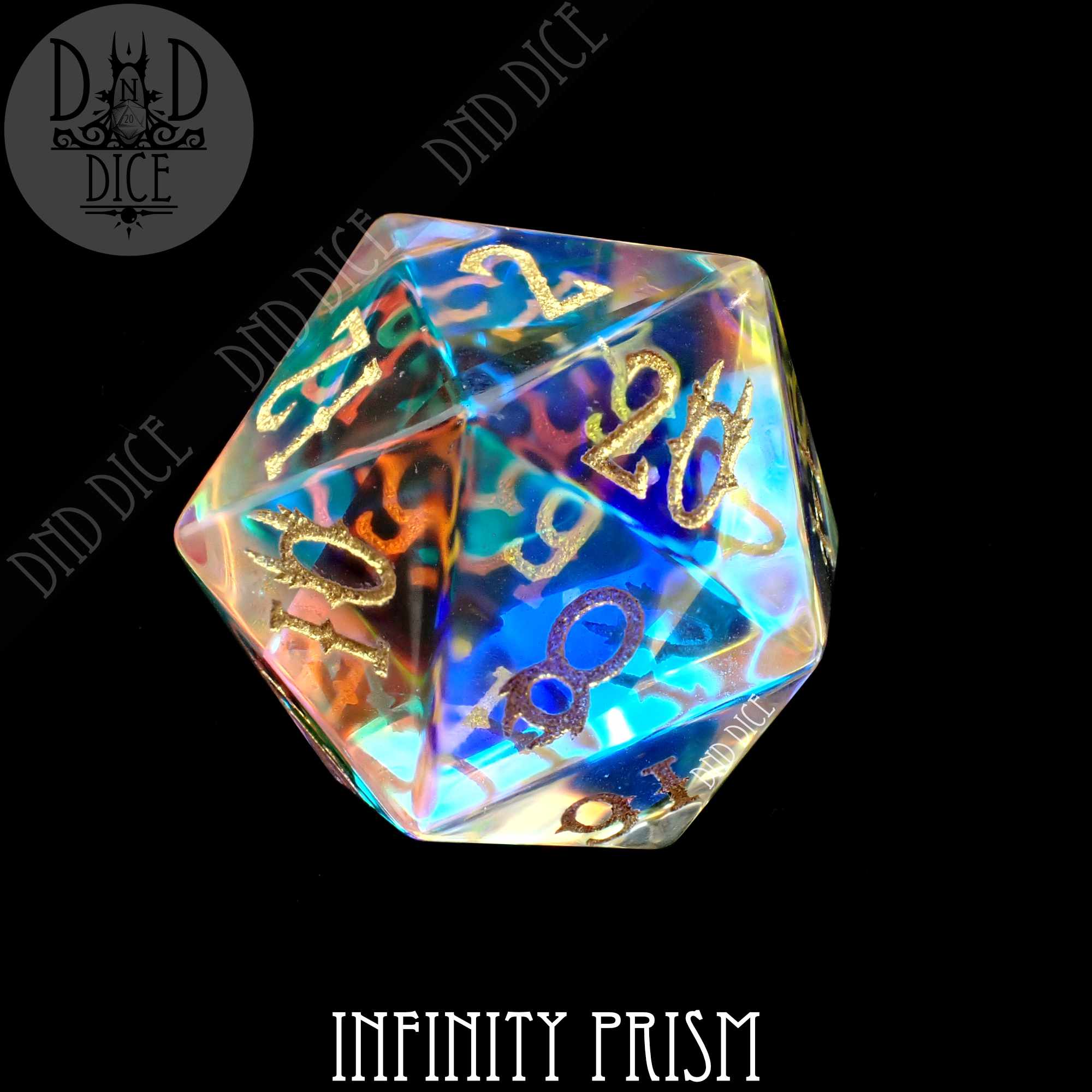 Infinity Prism 7 Dice Set (Gift Box) - Bards & Cards