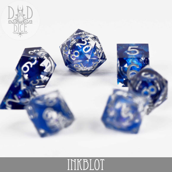 Inkblot Liquid Core Dice Set - Bards & Cards