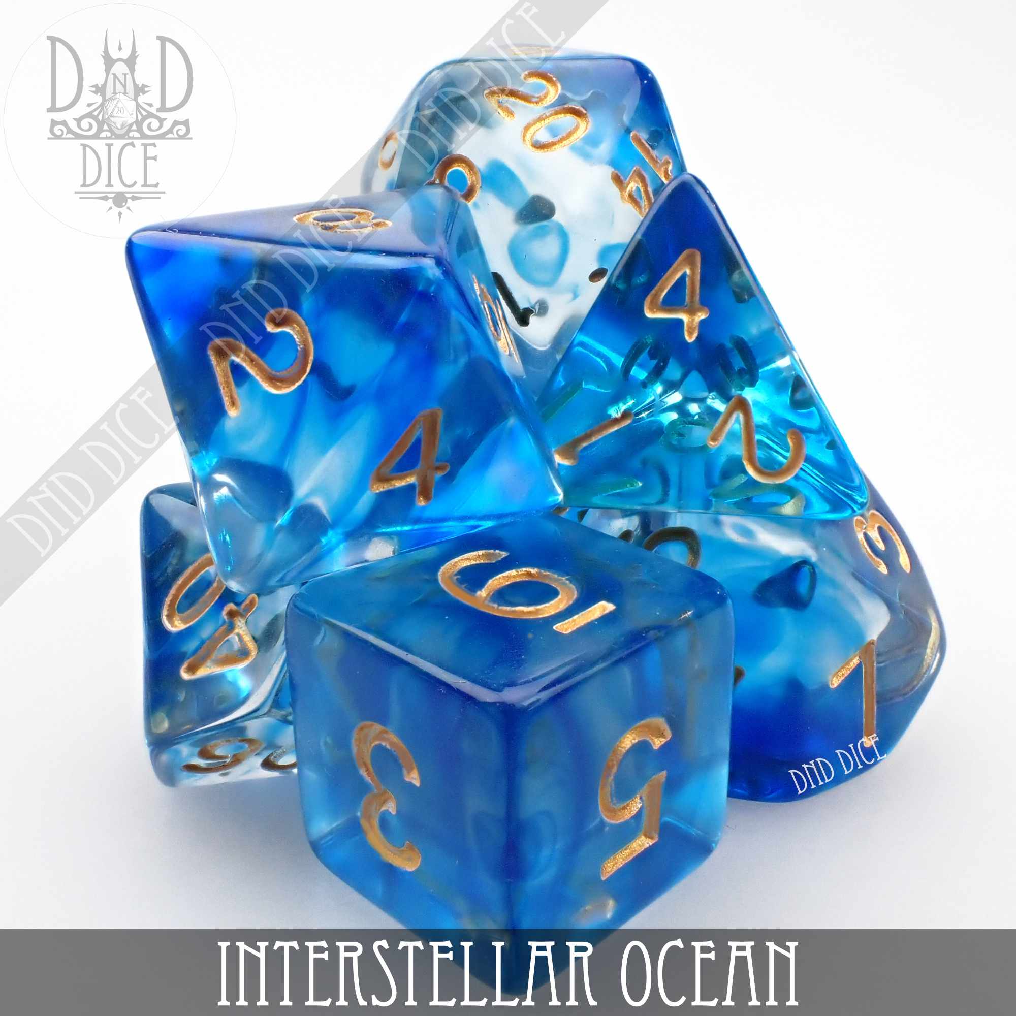 Interstellar Ocean Dice Set - Bards & Cards