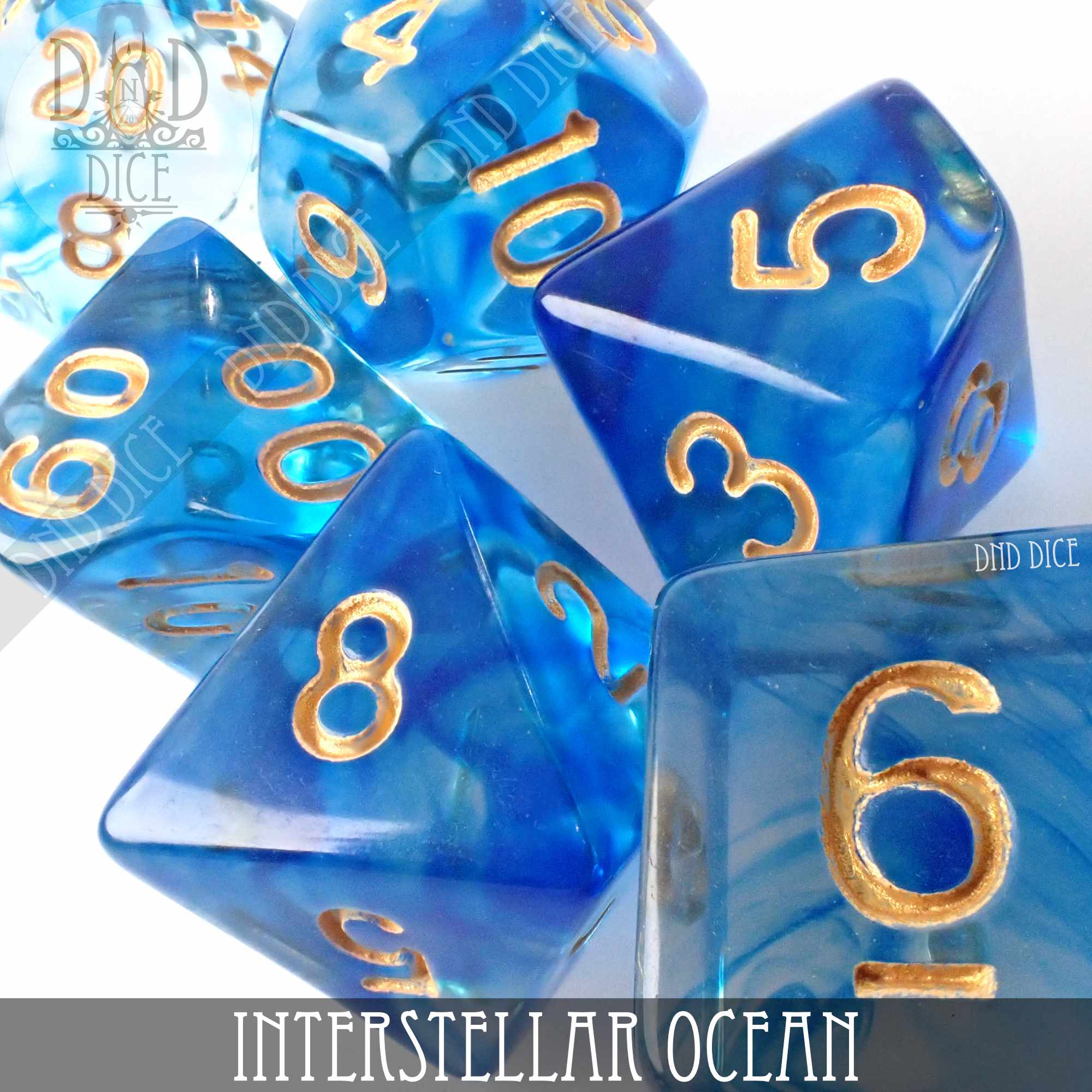 Interstellar Ocean Dice Set - Bards & Cards