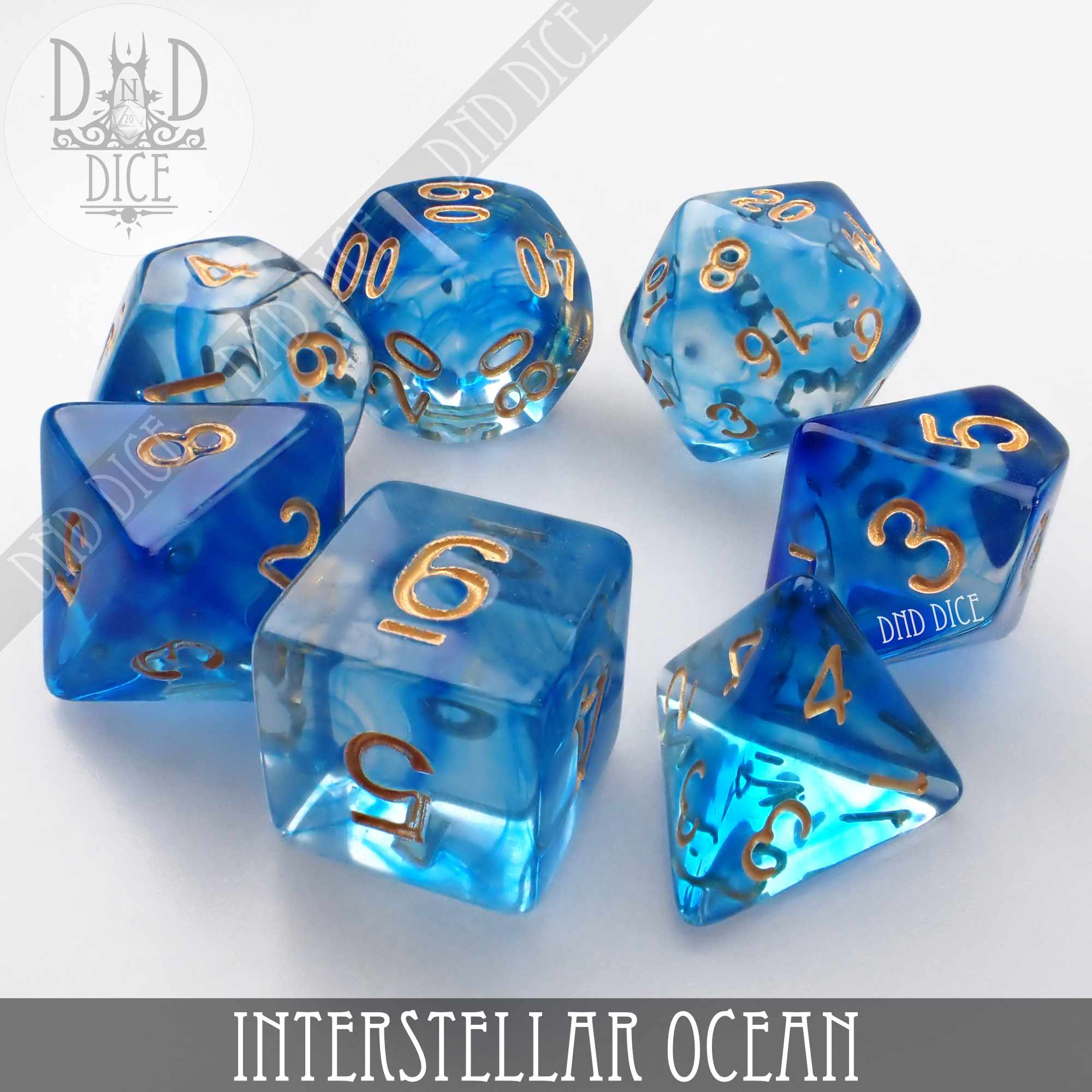 Interstellar Ocean Dice Set - Bards & Cards