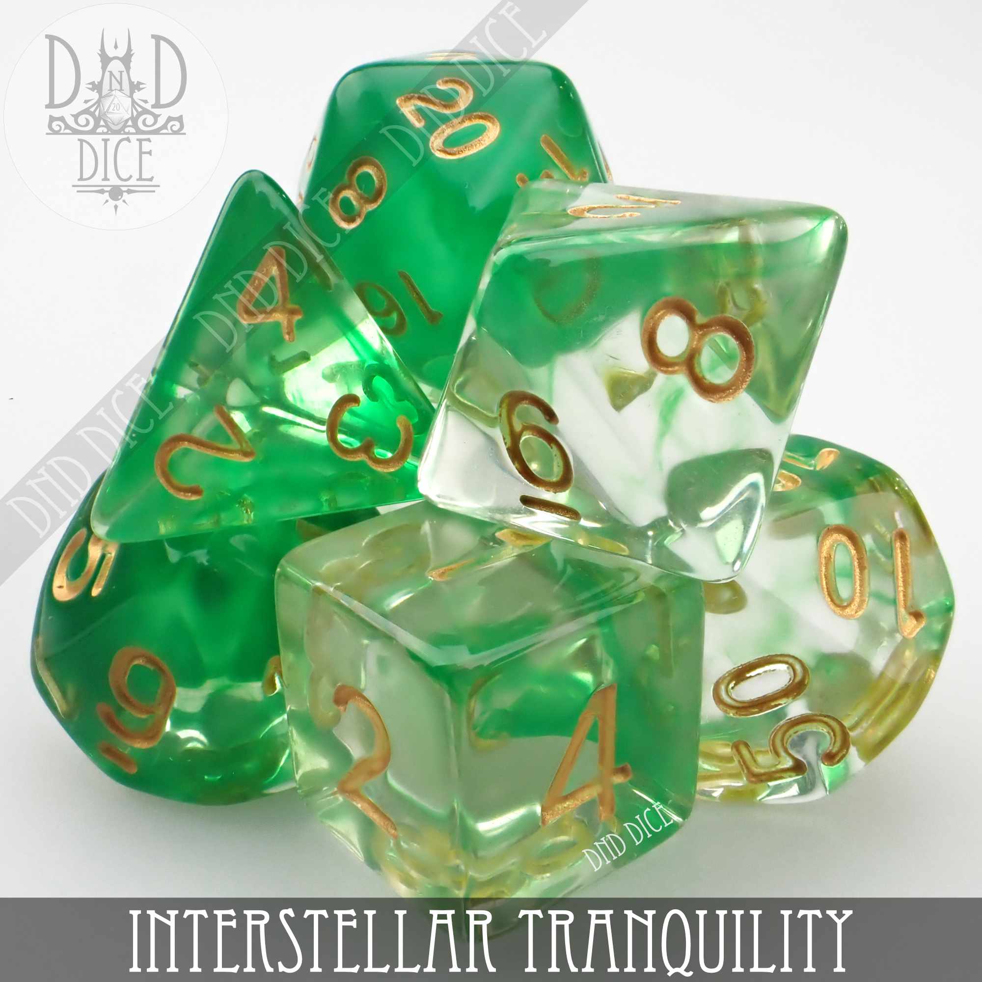 Interstellar Tranquility Dice Set - Bards & Cards