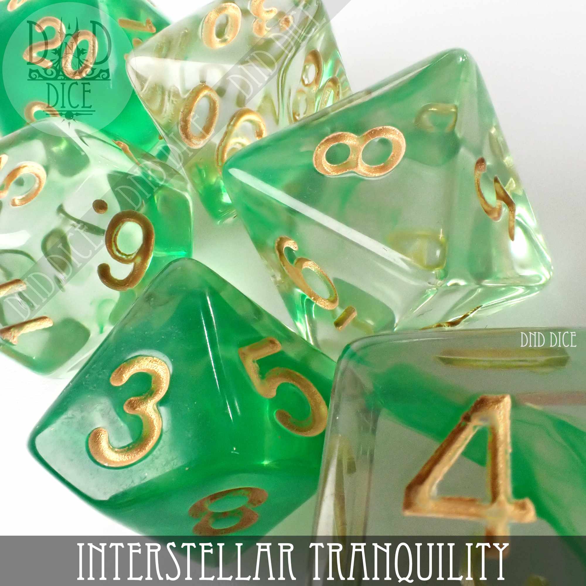 Interstellar Tranquility Dice Set - Bards & Cards