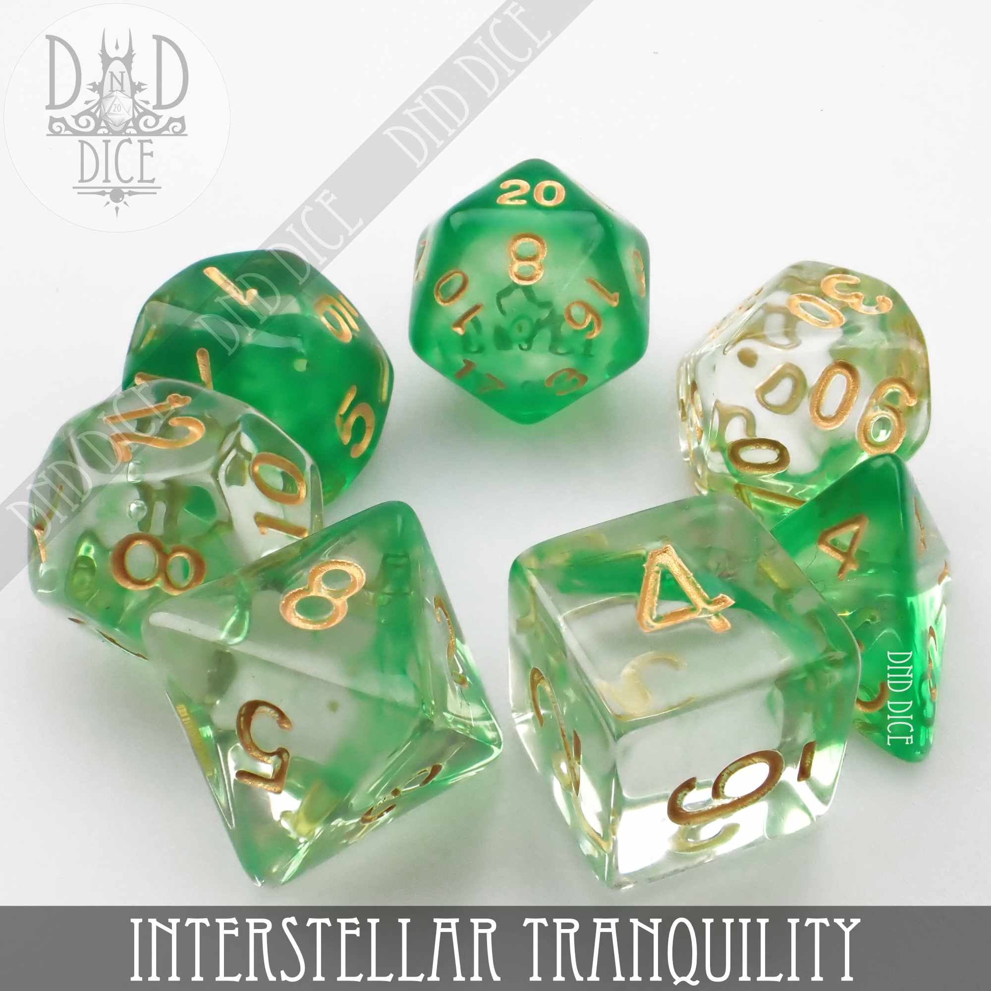 Interstellar Tranquility Dice Set - Bards & Cards