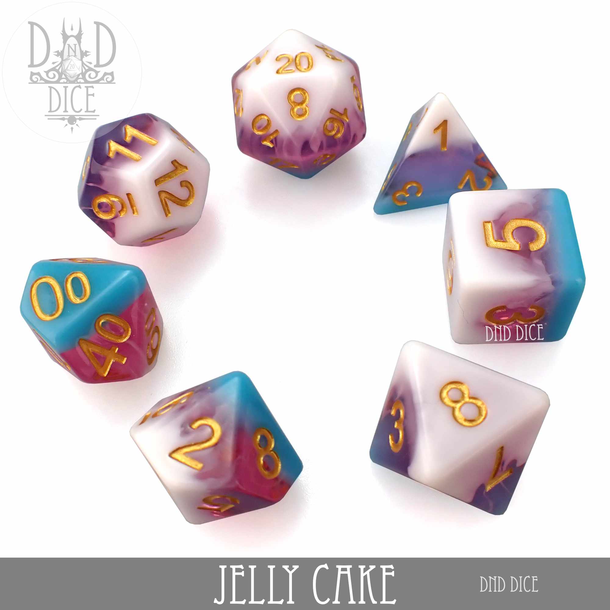 Jelly Cake Dice Set - Bards & Cards